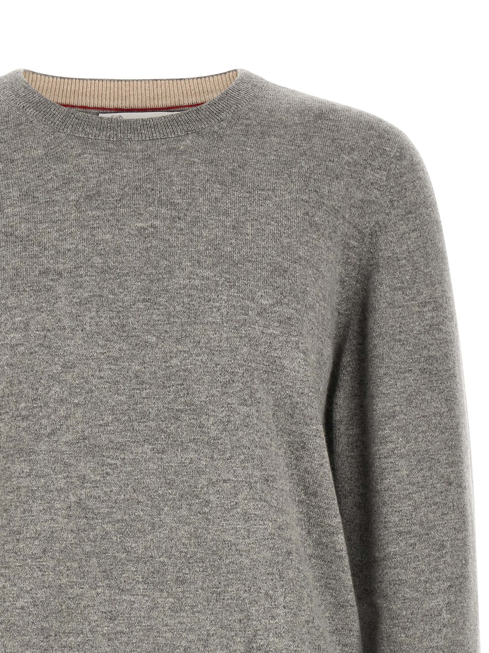 Brunello Cucinelli Gray Cashmere Cardigan Brunello Cucinelli
