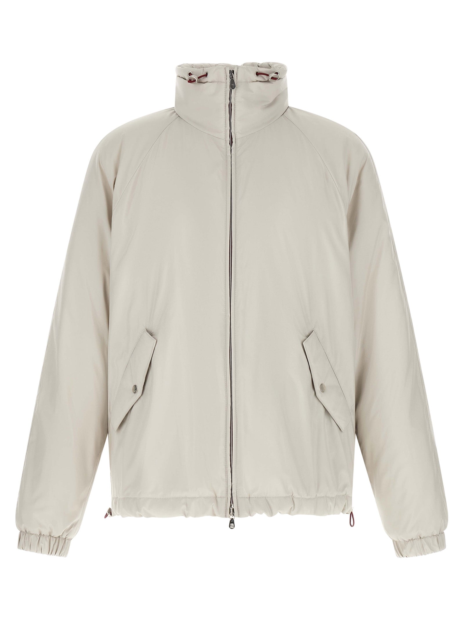 Brunello Cucinelli White Polyester Shell Jacket Brunello Cucinelli