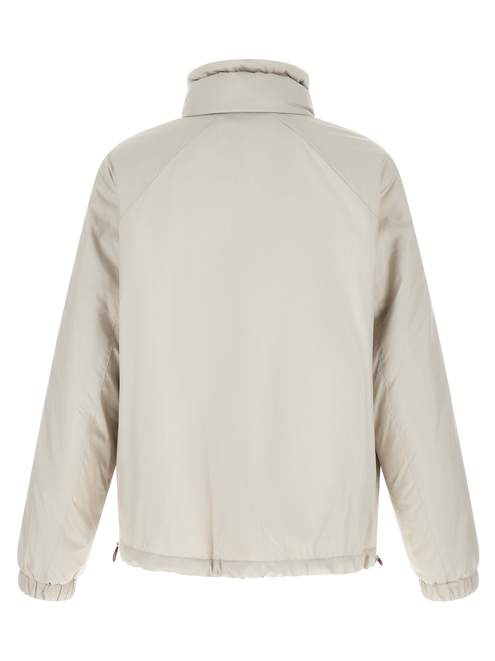Brunello Cucinelli White Polyester Shell Jacket Brunello Cucinelli