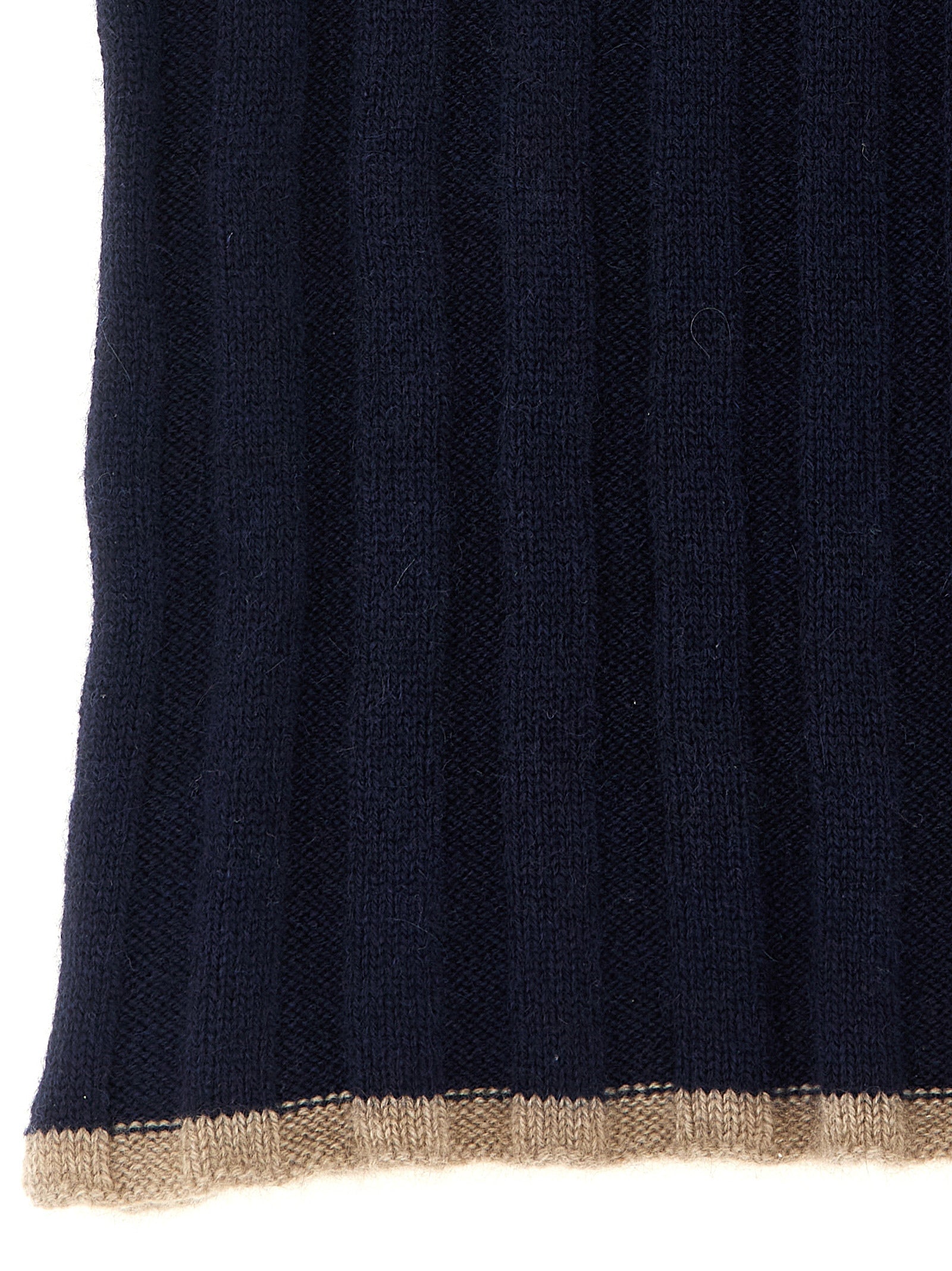 Brunello Cucinelli Blue Cashmere Scarf Brunello Cucinelli