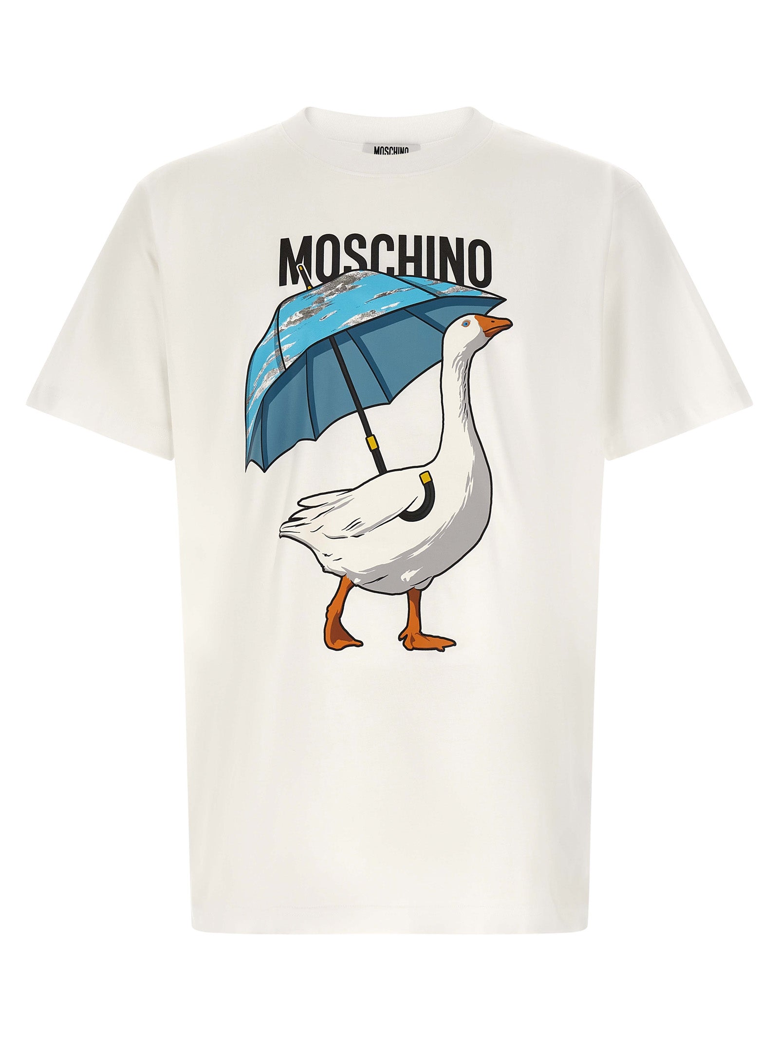 Moschino White Cotton T-Shirt Moschino