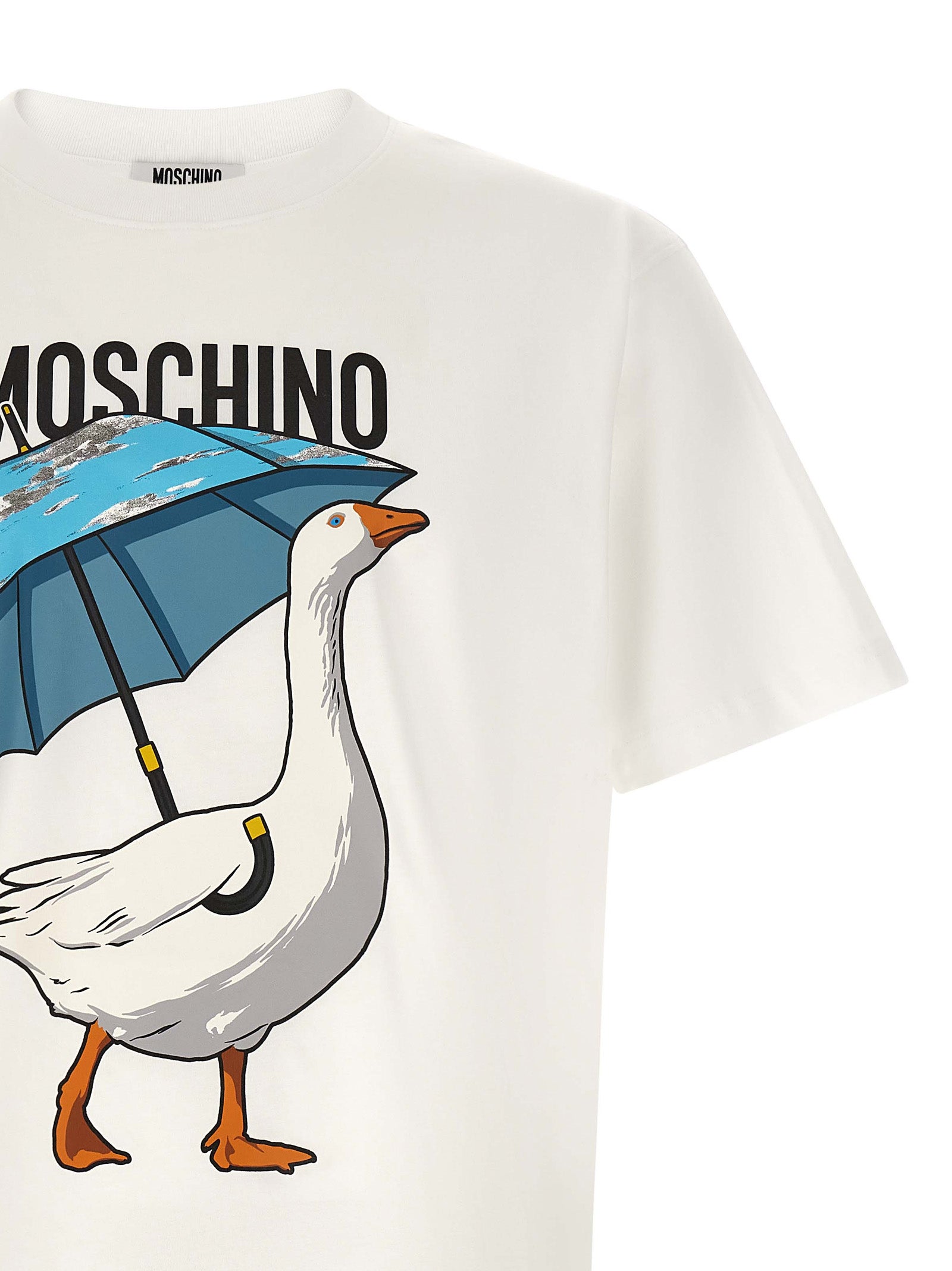 Moschino White Cotton T-Shirt Moschino