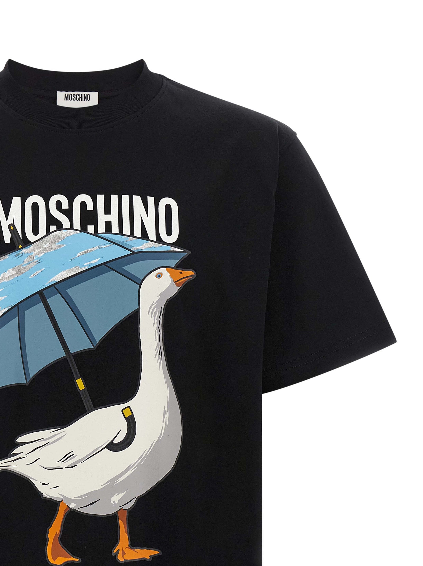 Moschino Black Cotton T-Shirt Moschino