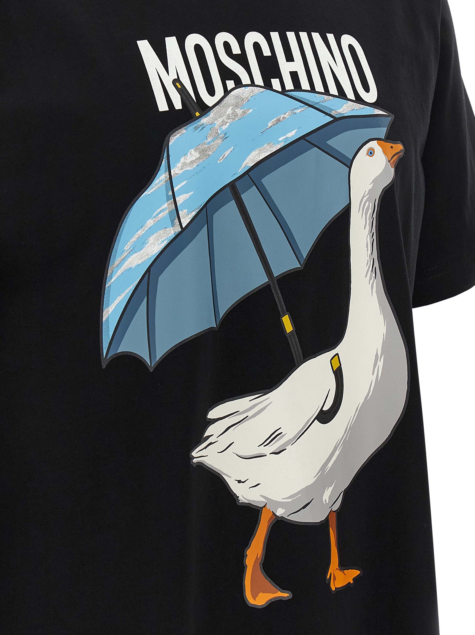 Moschino Black Cotton T-Shirt Moschino