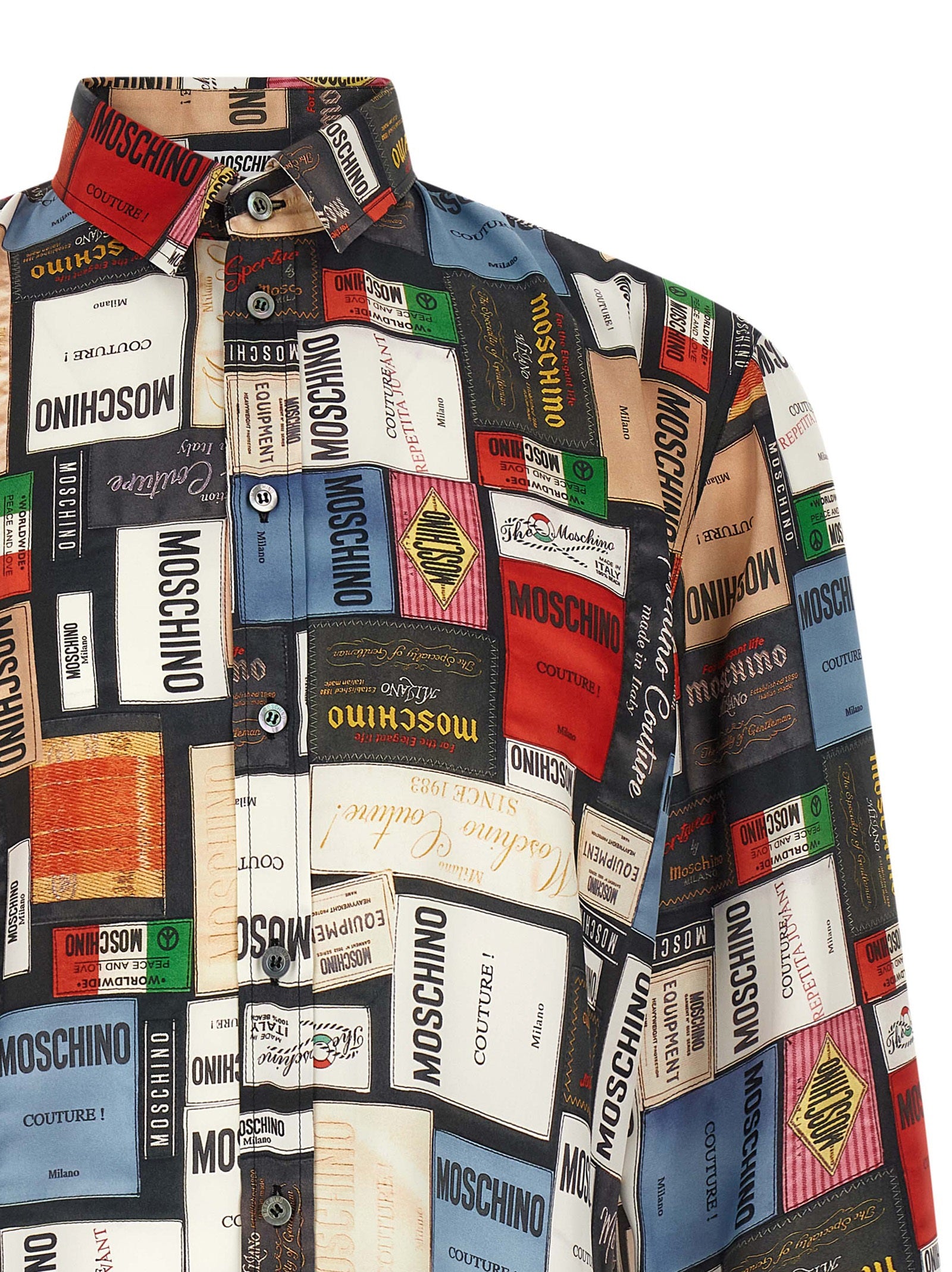 Moschino Multicolor Silk Blouse Moschino