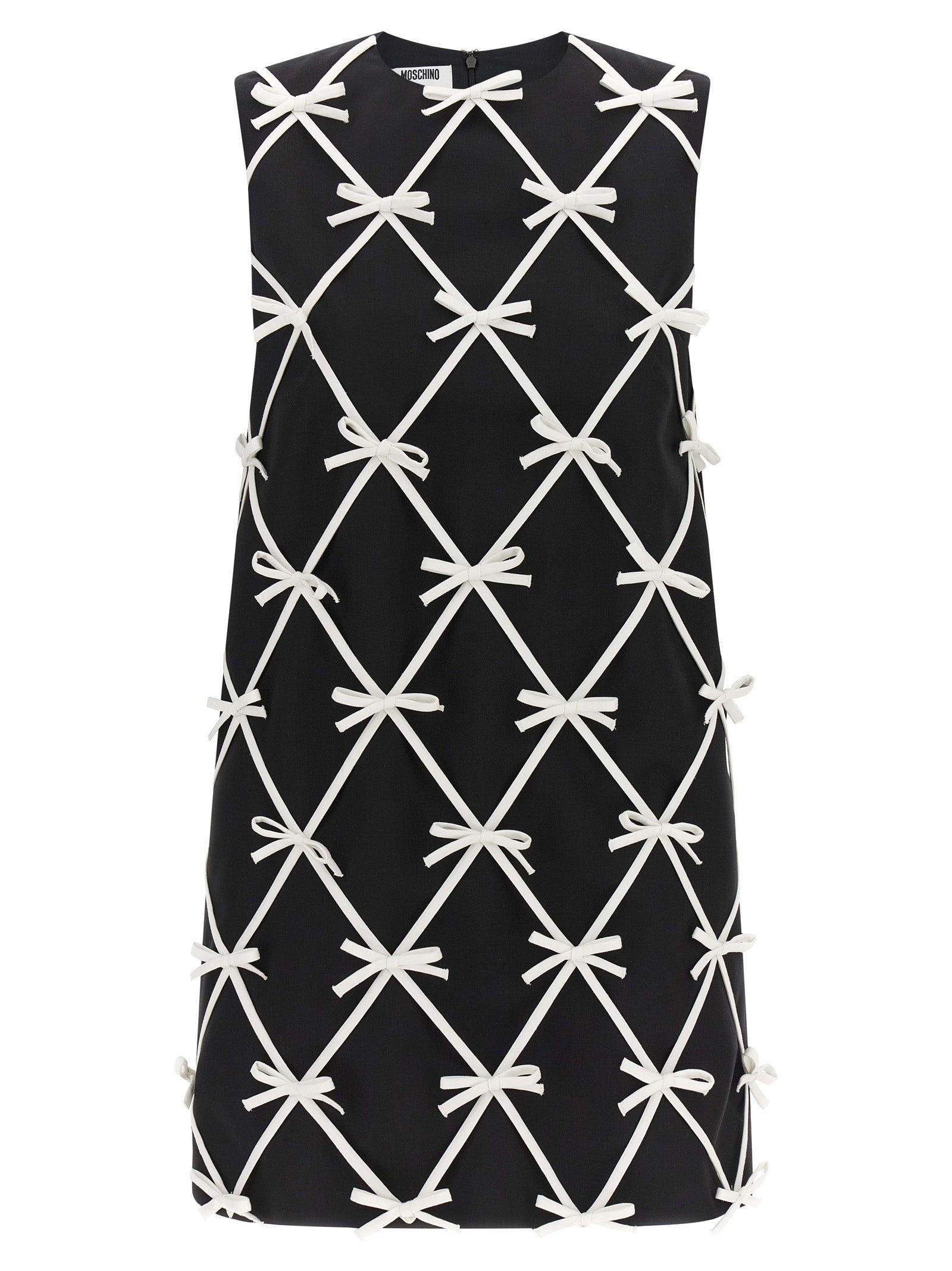 Moschino Bicolor Virgin Wool Short Dress Moschino