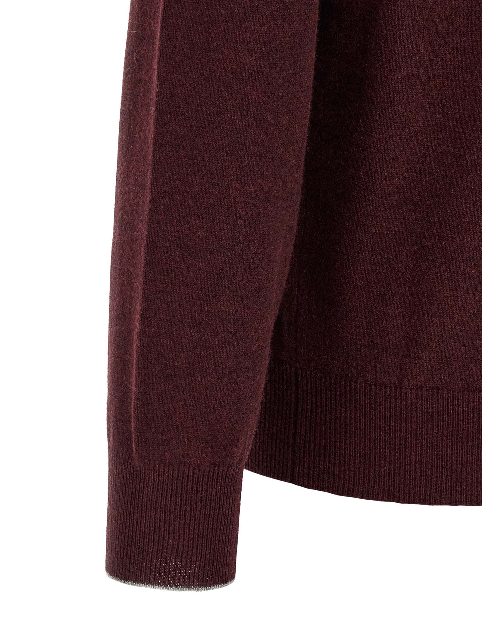 Brunello Cucinelli Bordeaux Cashmere Cardigan Brunello Cucinelli