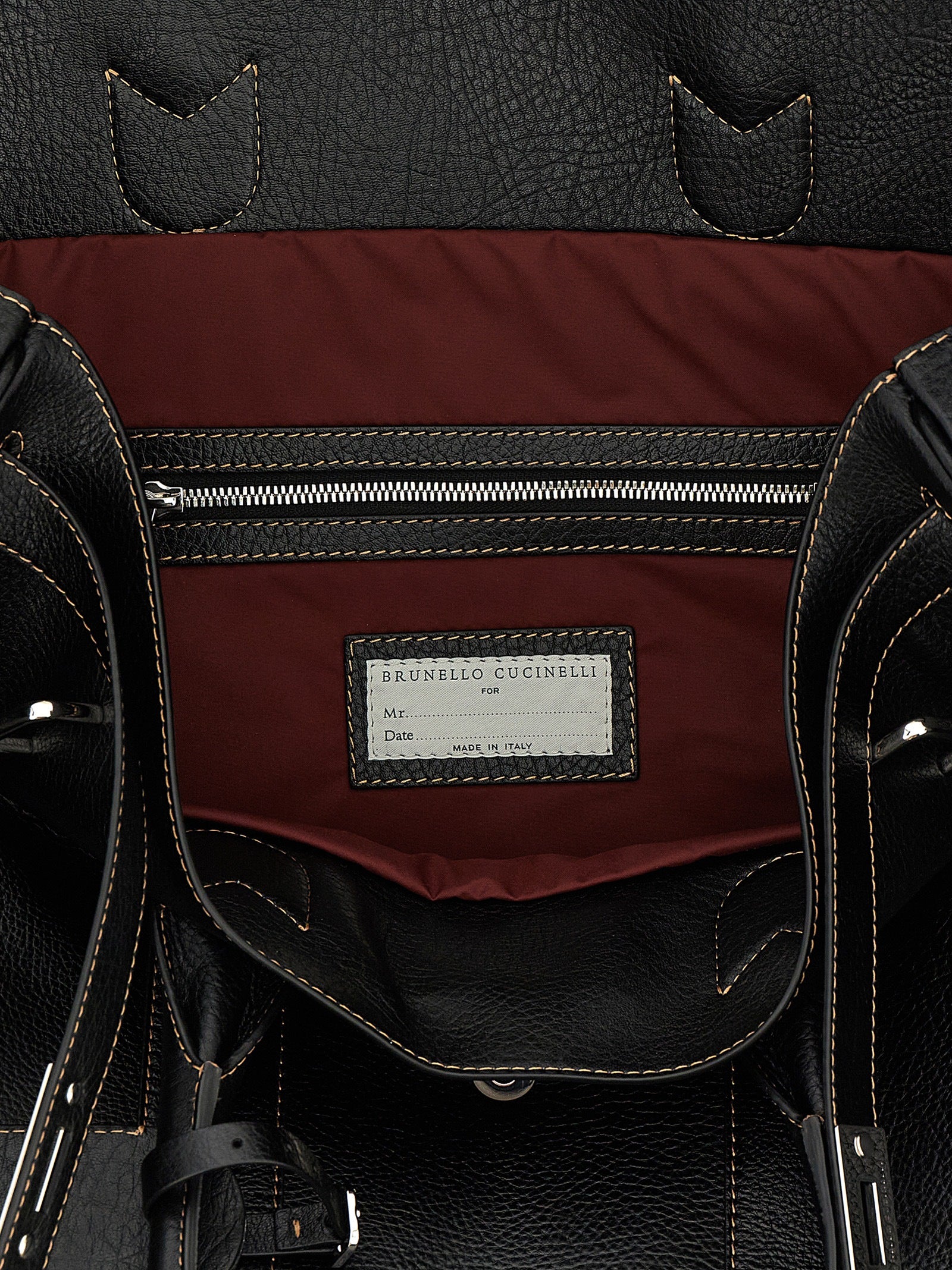 Brunello Cucinelli Black Calfskin Accessories Brunello Cucinelli