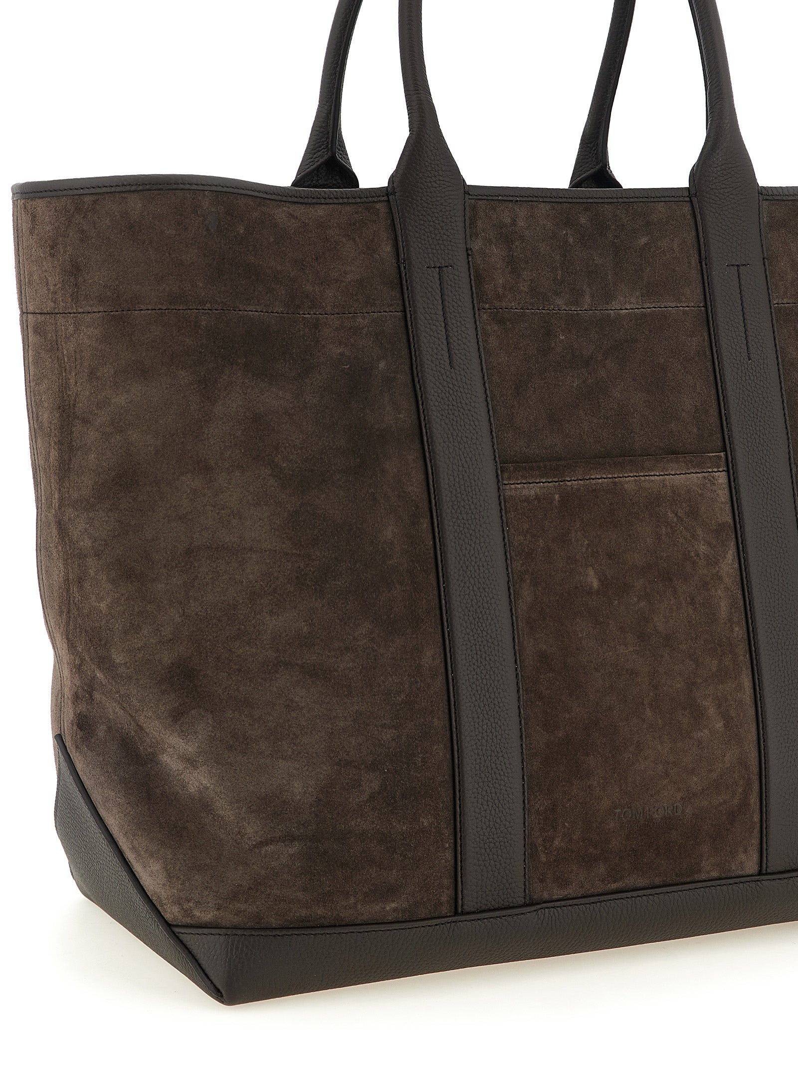 Tom Ford Brown Calfskin Tote Bag Tom Ford
