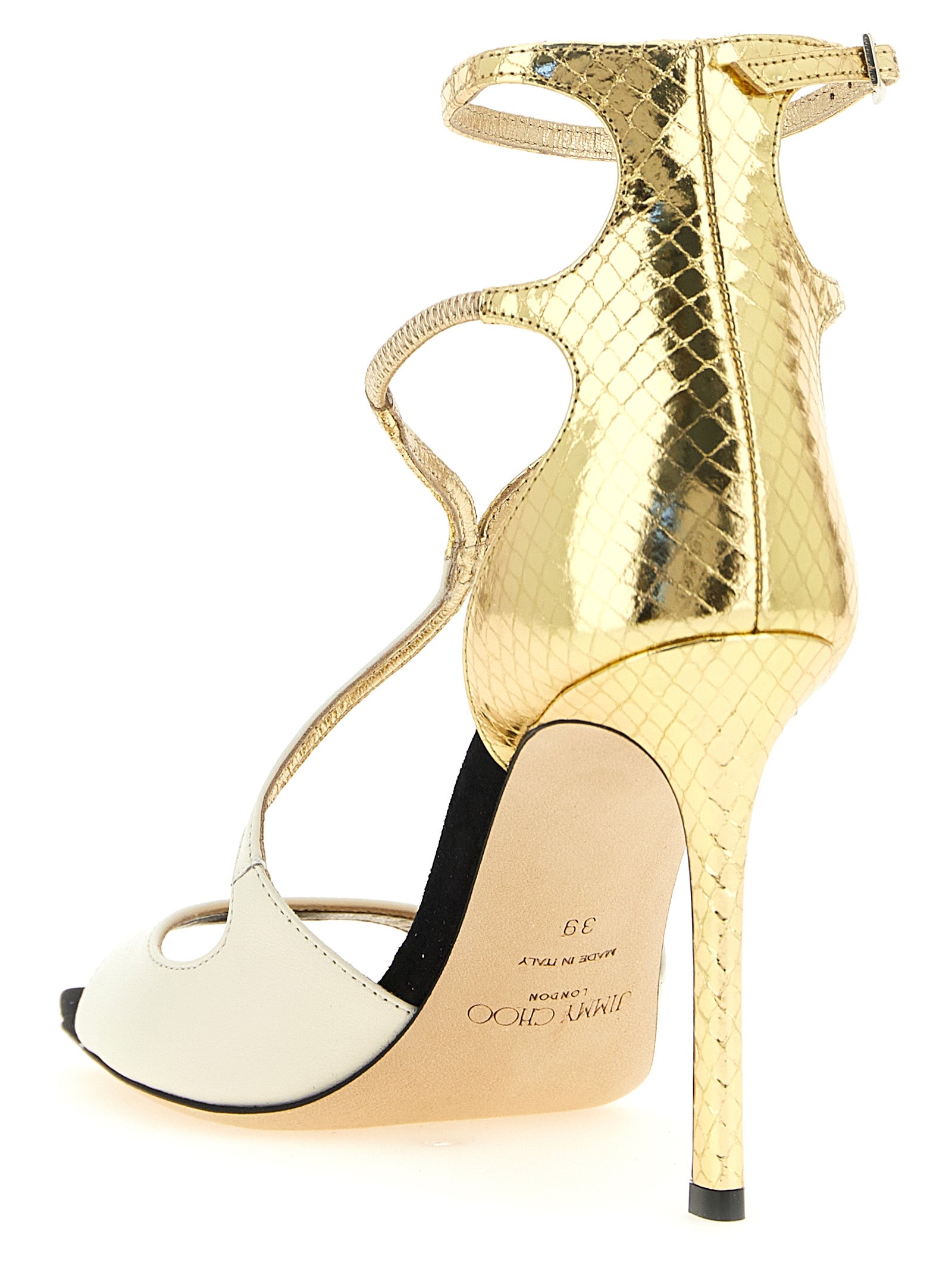 Jimmy Choo Multicolor Leather Stiletto Heel Sandals Jimmy Choo