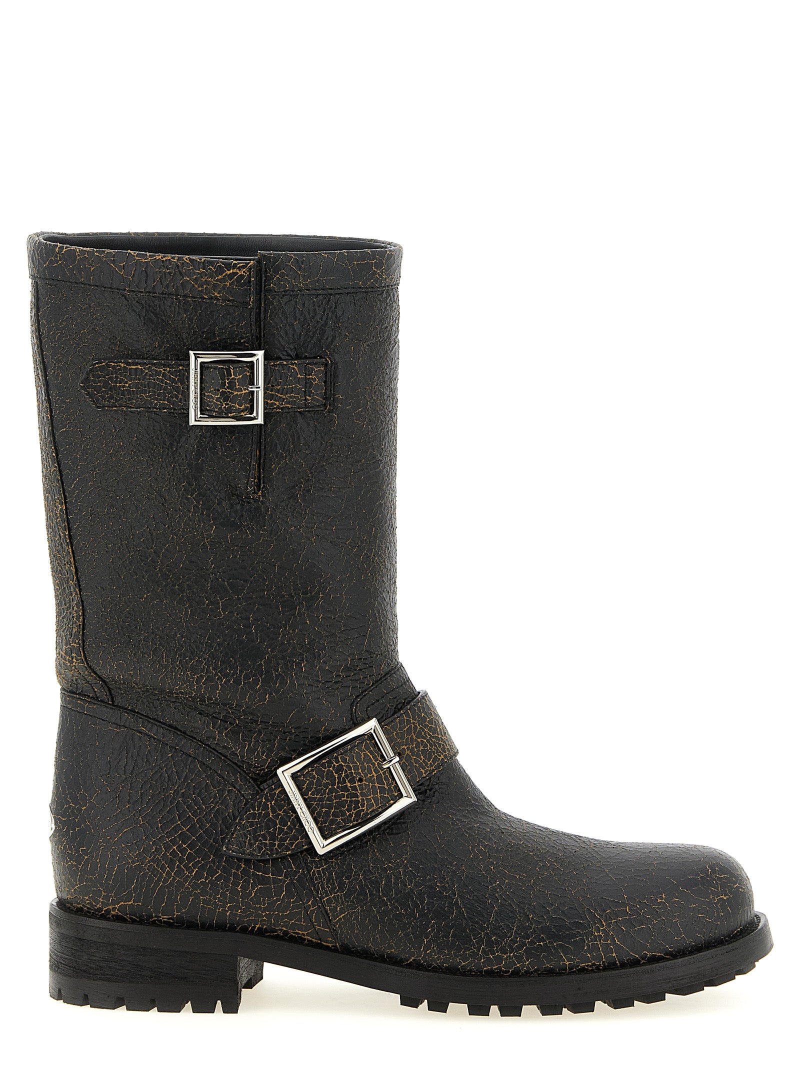Jimmy Choo Black Leather Ankle Boots Jimmy Choo