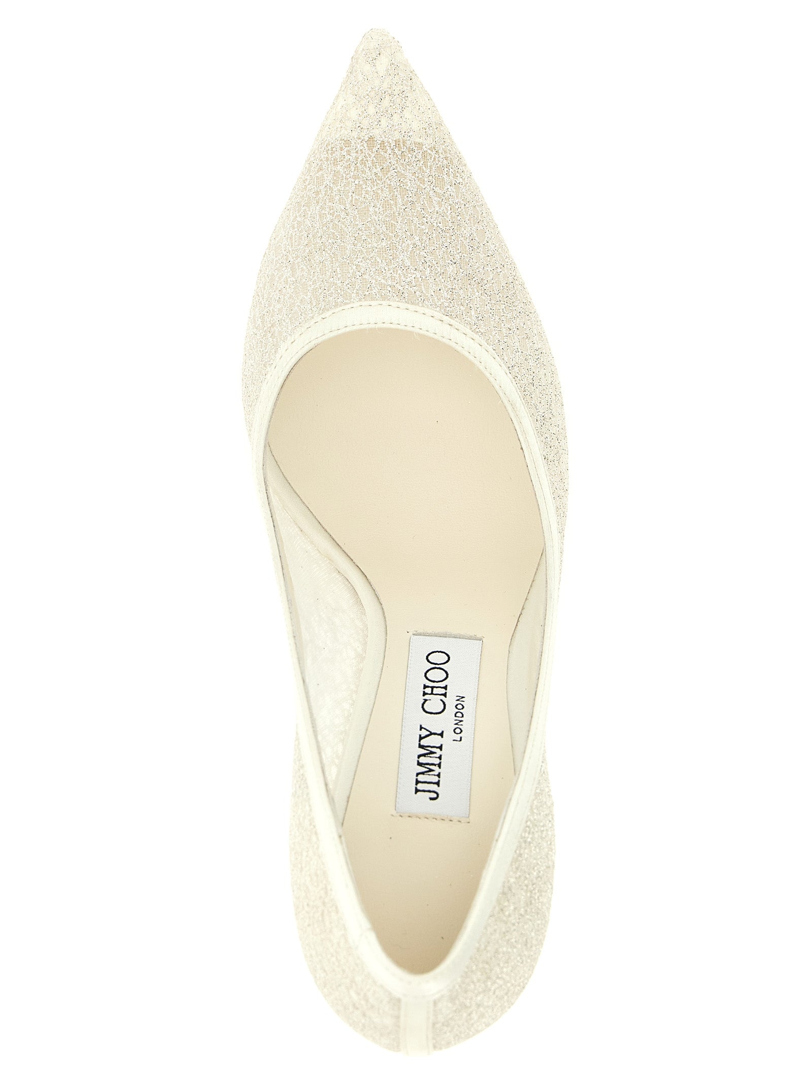 Jimmy Choo White Tencel High Heel Pumps Jimmy Choo