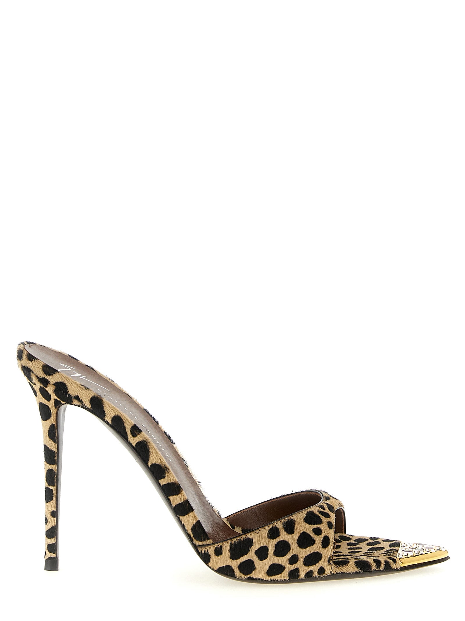 Giuseppe Zanotti Multicolor Calfskin Stiletto Heel Sandals Giuseppe Zanotti