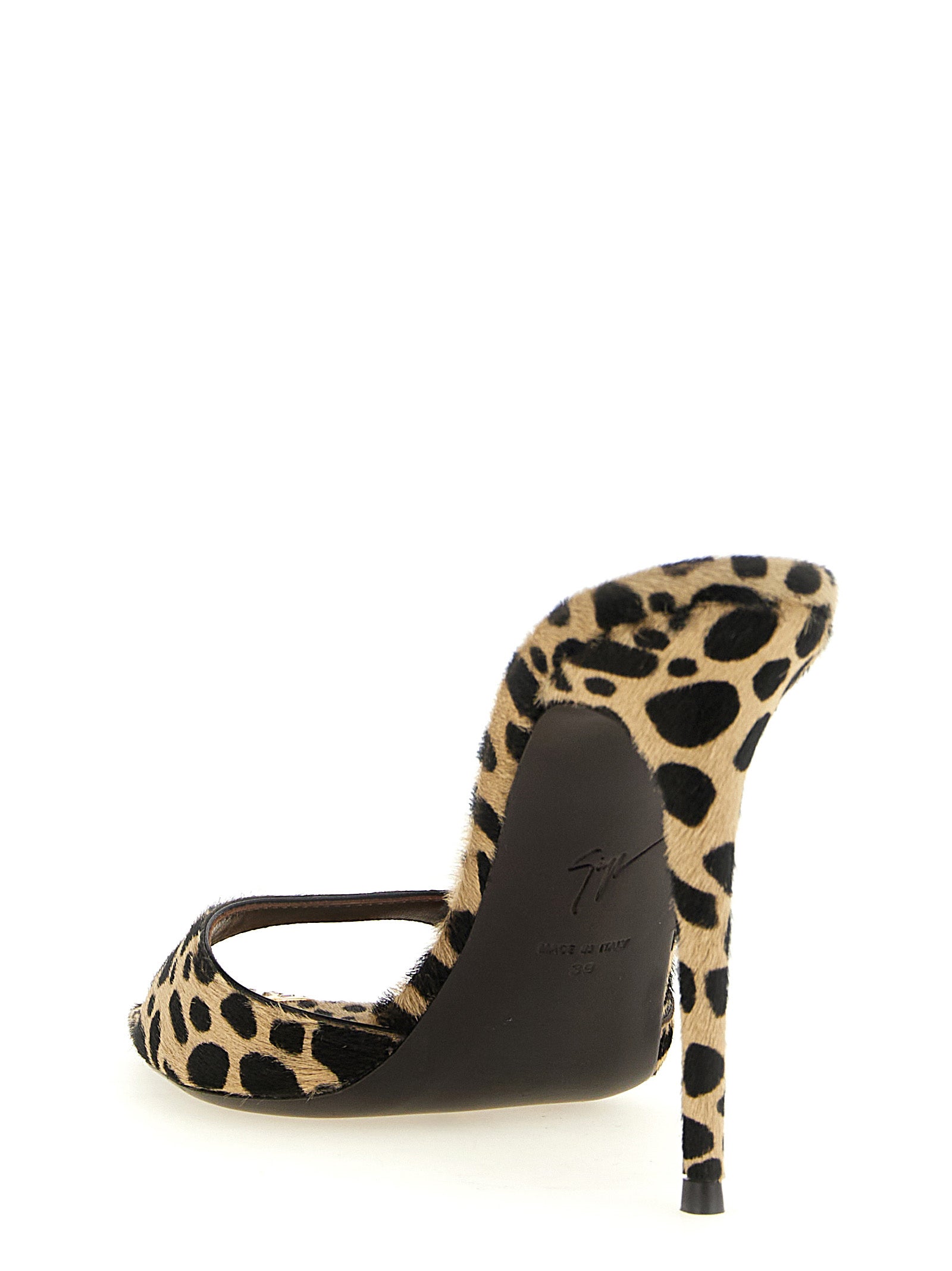 Giuseppe Zanotti Multicolor Calfskin Stiletto Heel Sandals Giuseppe Zanotti