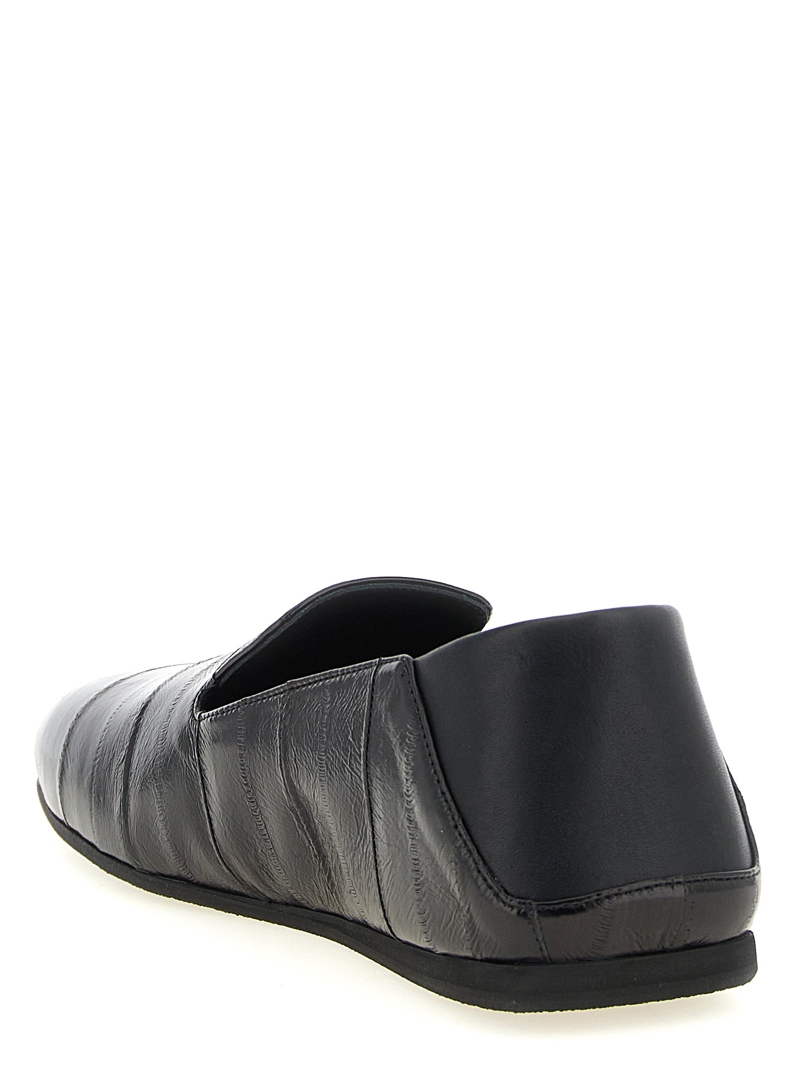 Giuseppe Zanotti Black Leather Slip-On Loafers Giuseppe Zanotti