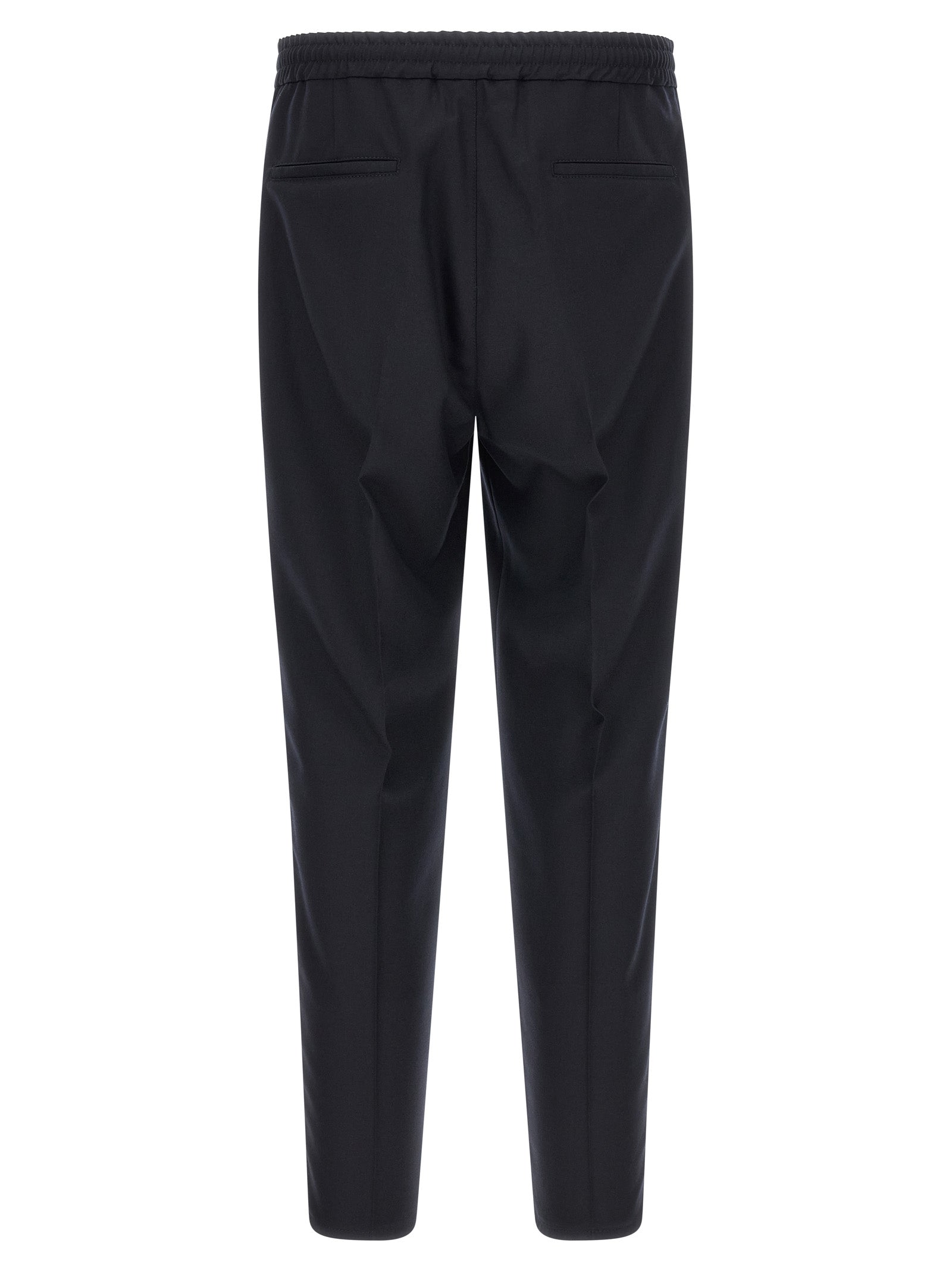 Brunello Cucinelli Blue Virgin Wool Casual Pants Brunello Cucinelli