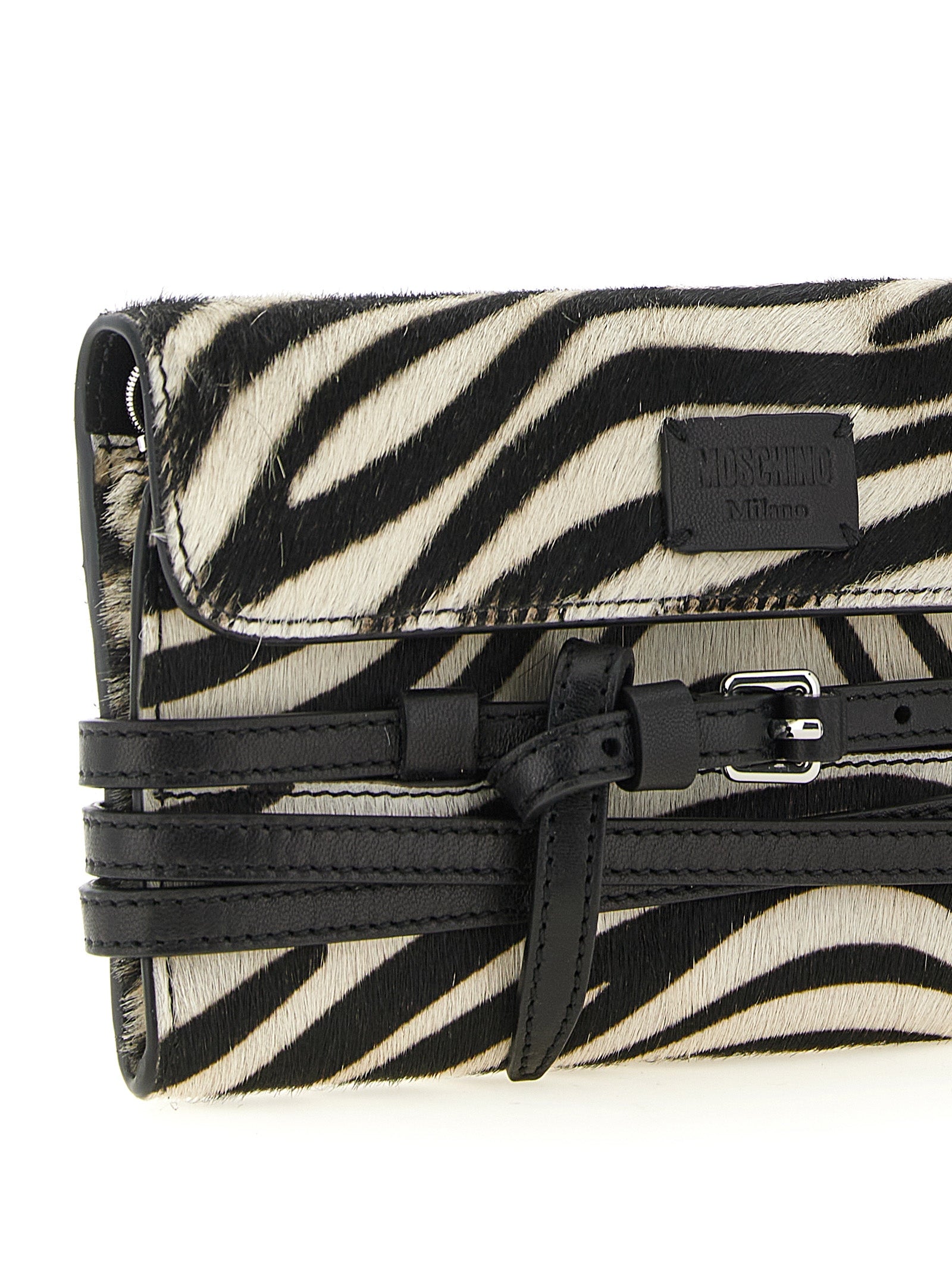 Moschino Bicolor Leather Cardholder Moschino