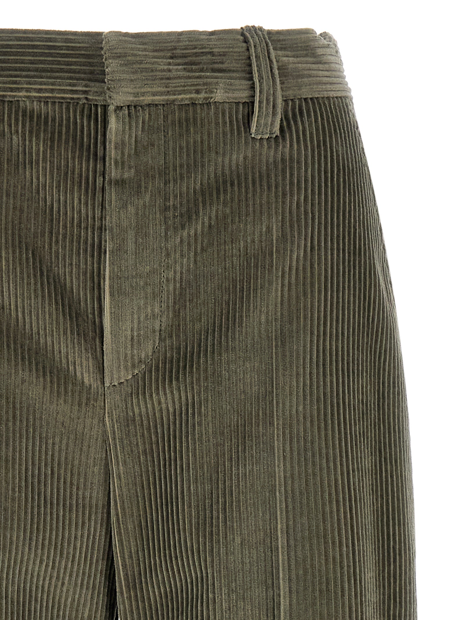 Brunello Cucinelli Bicolor Cotton Flared Pants Brunello Cucinelli
