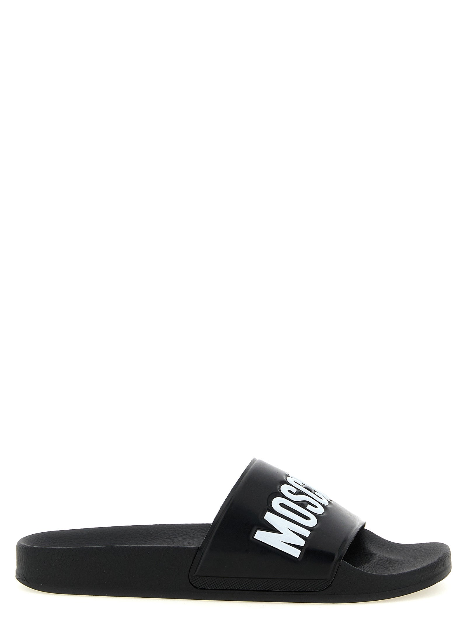 Moschino Bicolor Pvc Slides Moschino