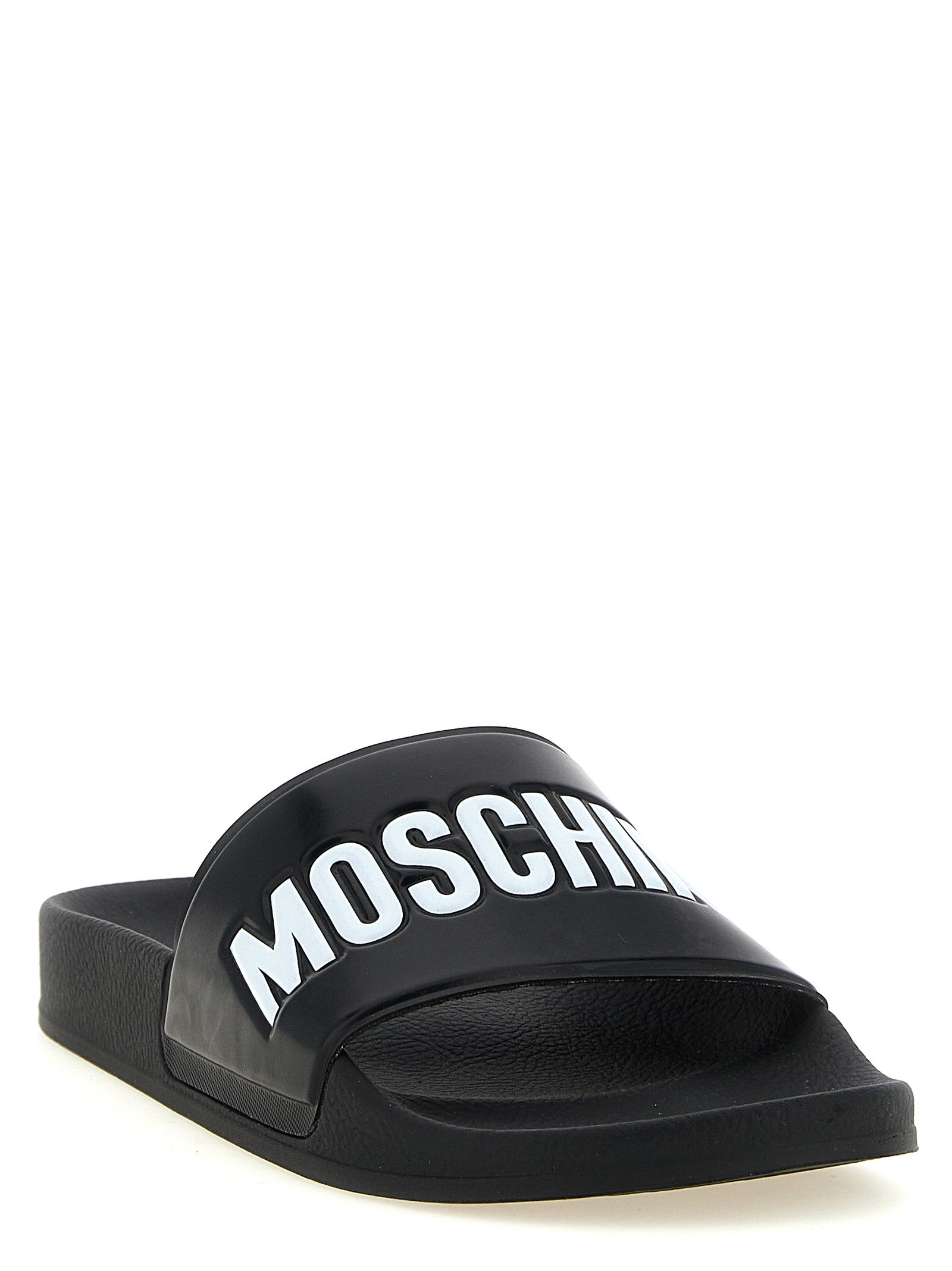 Moschino Bicolor Pvc Slides Moschino
