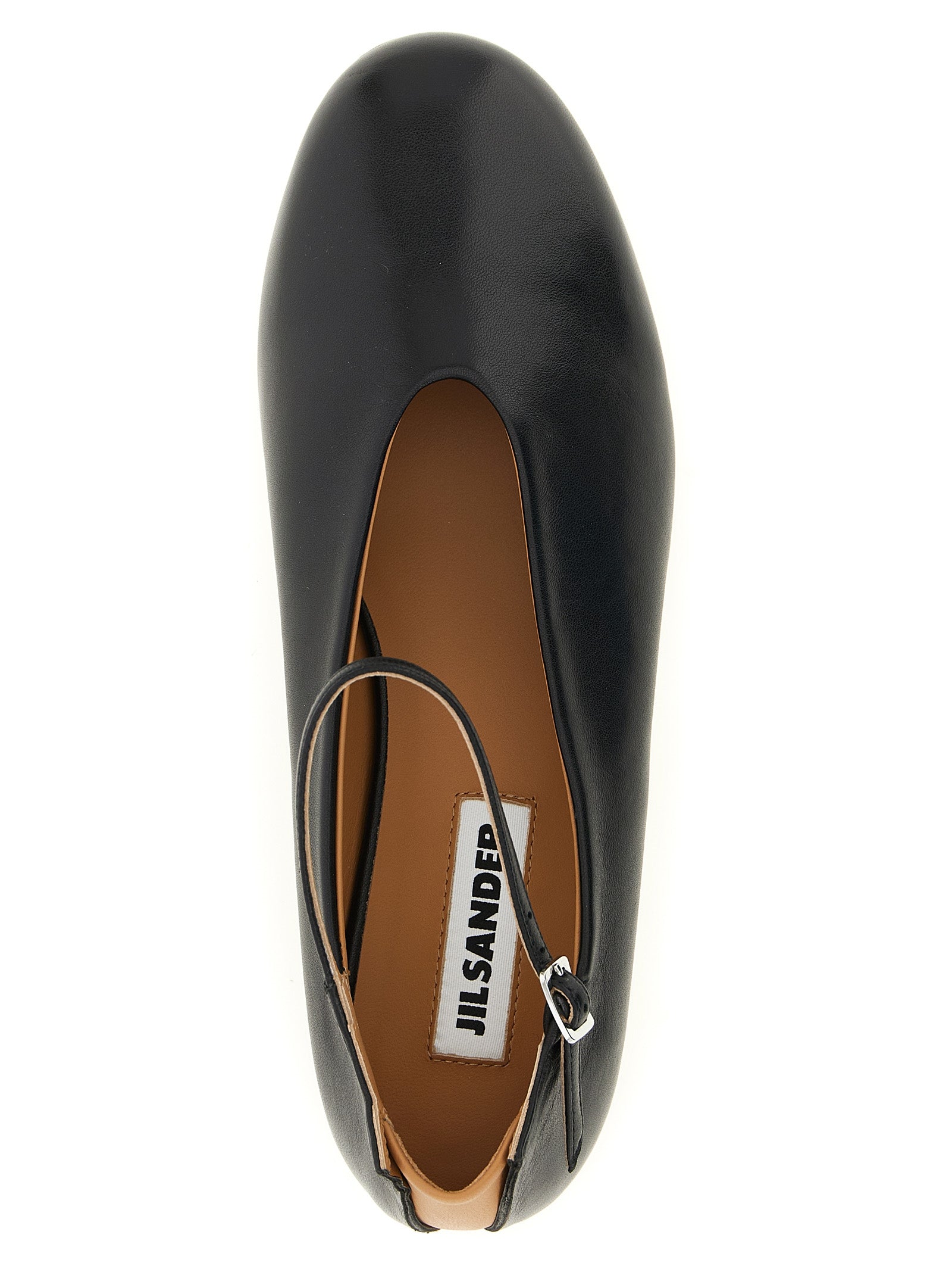 Jil Sander Black Calfskin Ballet Flats Jil Sander