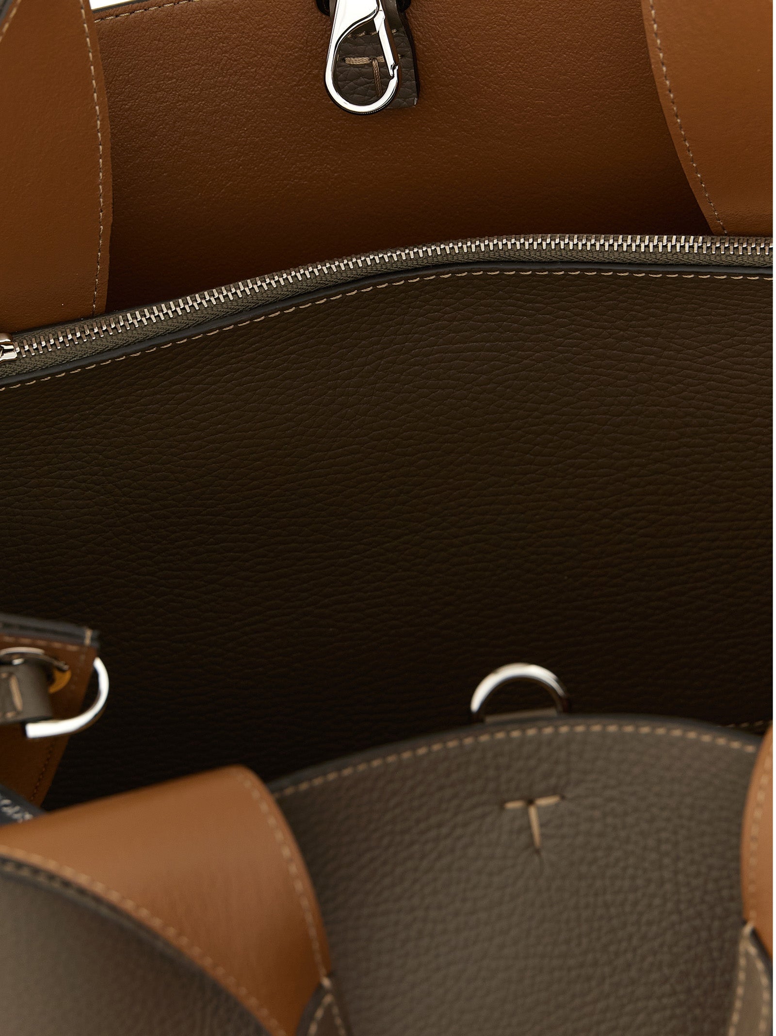 Tod's Gray Calfskin Handbag Tod's