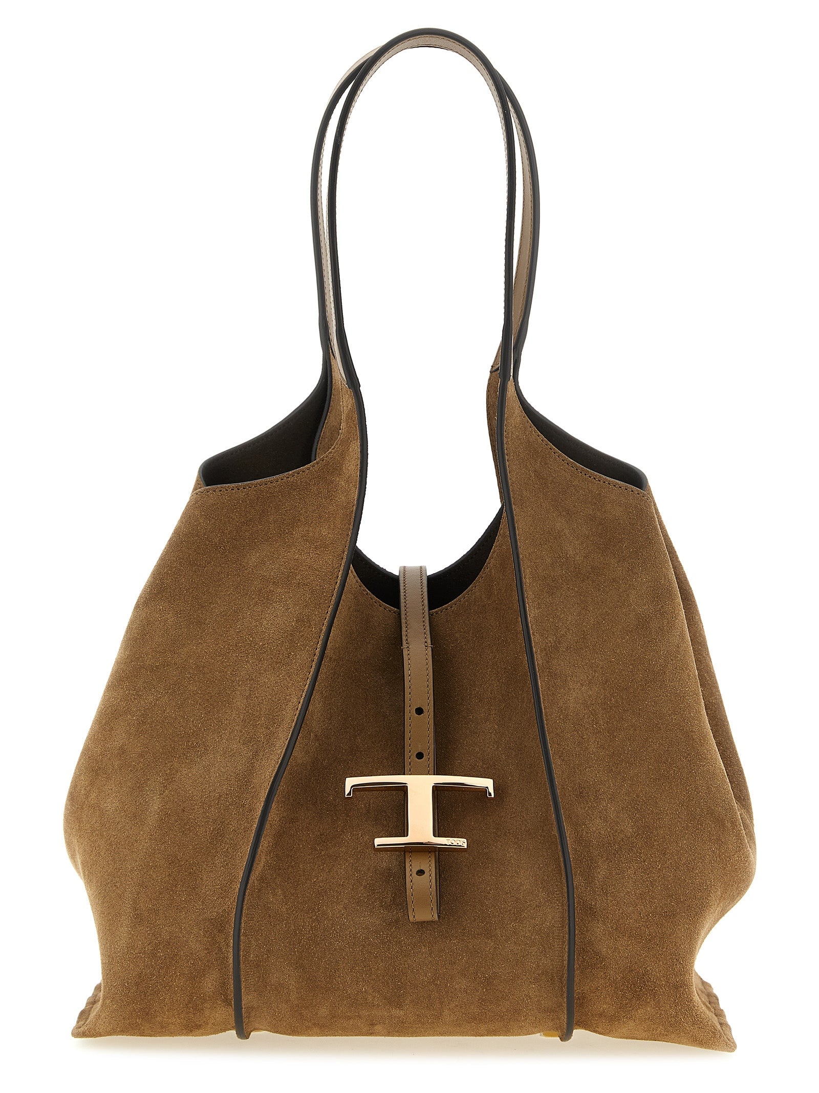 Tod's Brown Calfskin Tote Bag Tod's