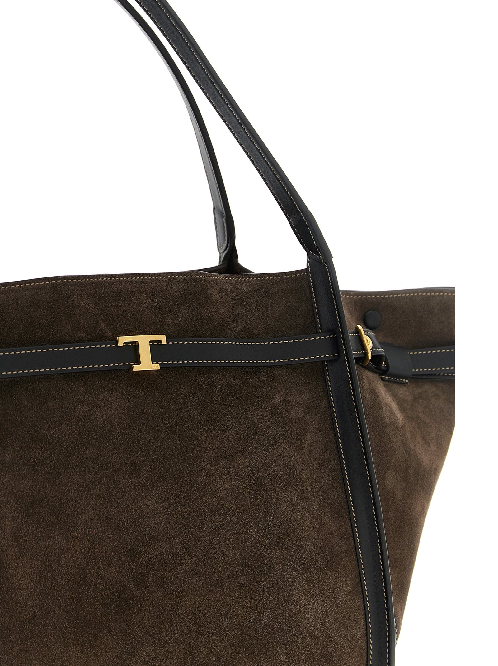 Tod's Brown Calfskin Tote Bag Tod's