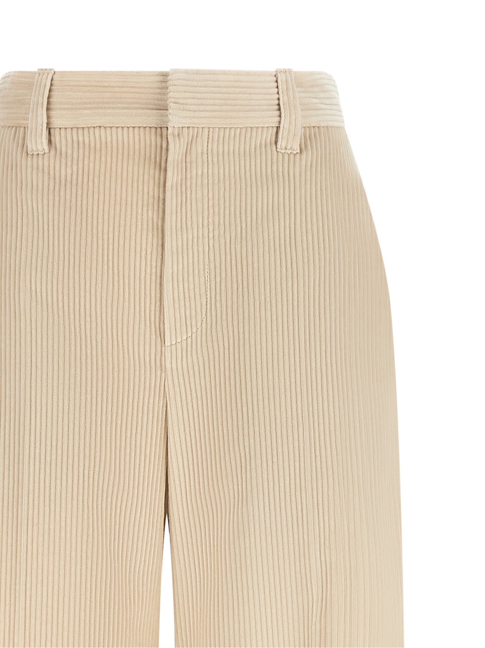 Brunello Cucinelli Beige Cotton Casual Pants Brunello Cucinelli