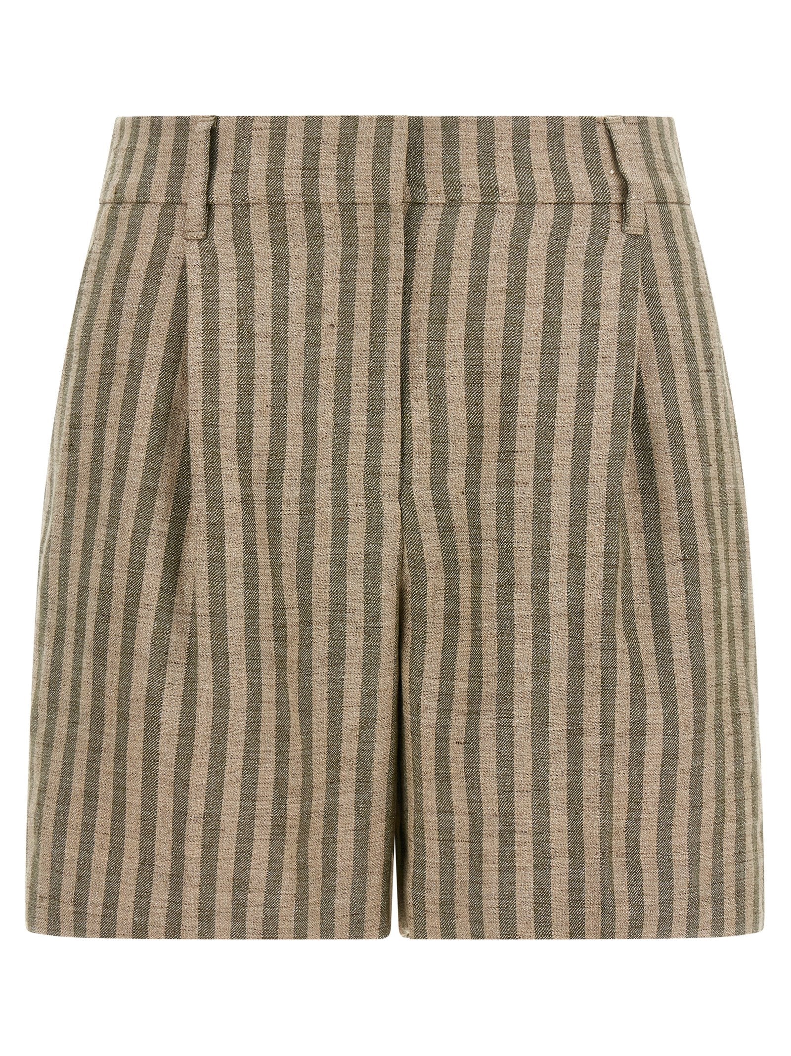 Brunello Cucinelli Bicolor Linen Bermuda Shorts Brunello Cucinelli
