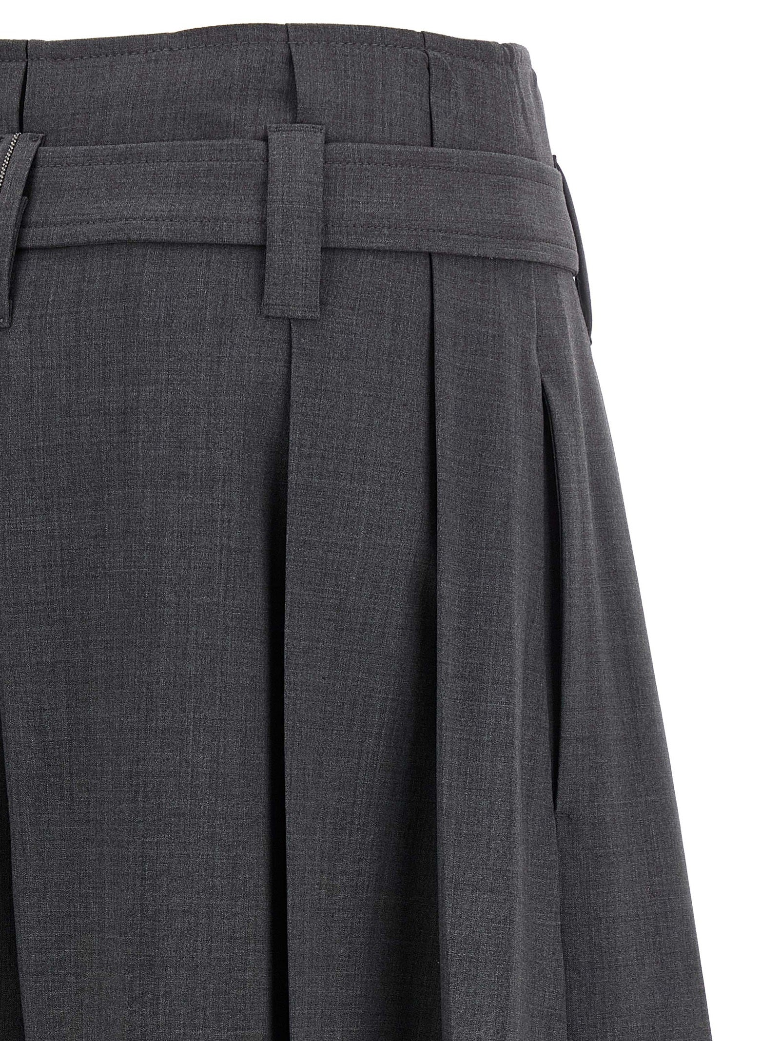 Brunello Cucinelli Gray Virgin Wool Bermuda Shorts Brunello Cucinelli
