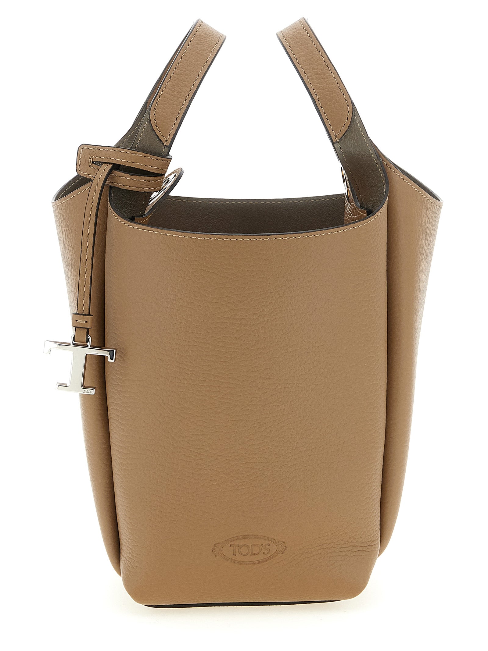 Tod's Brown Calfskin Handbag Tod's