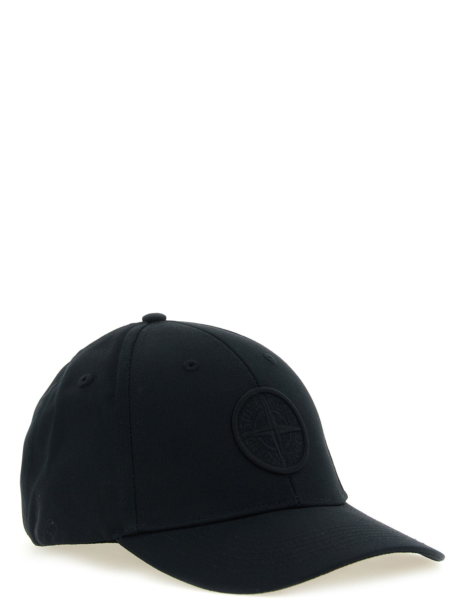 Stone Island Black Cotton Cap (Baseball Hat) Stone Island
