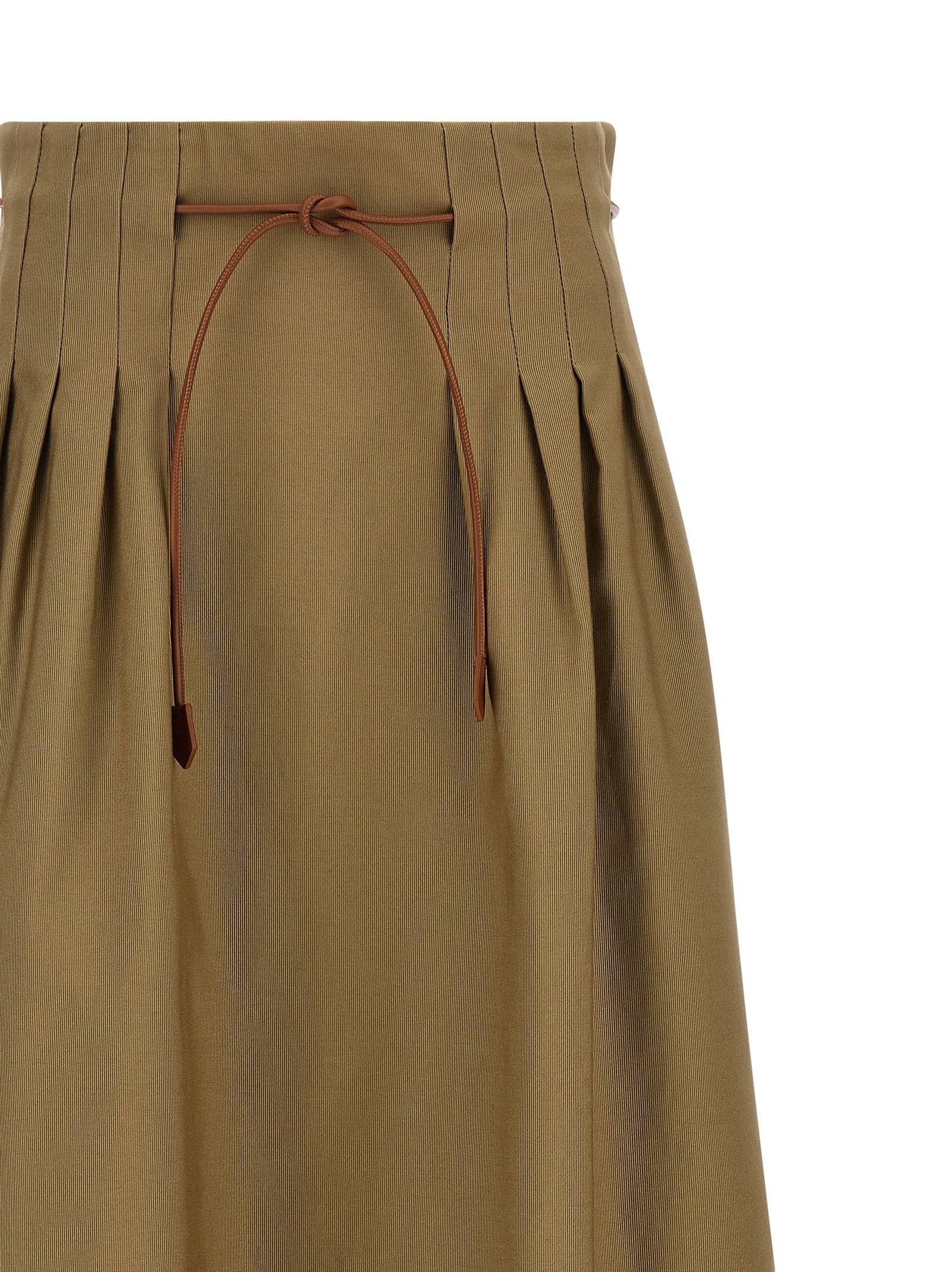 Max Mara Bicolor Cotton Midi Skirt Max Mara