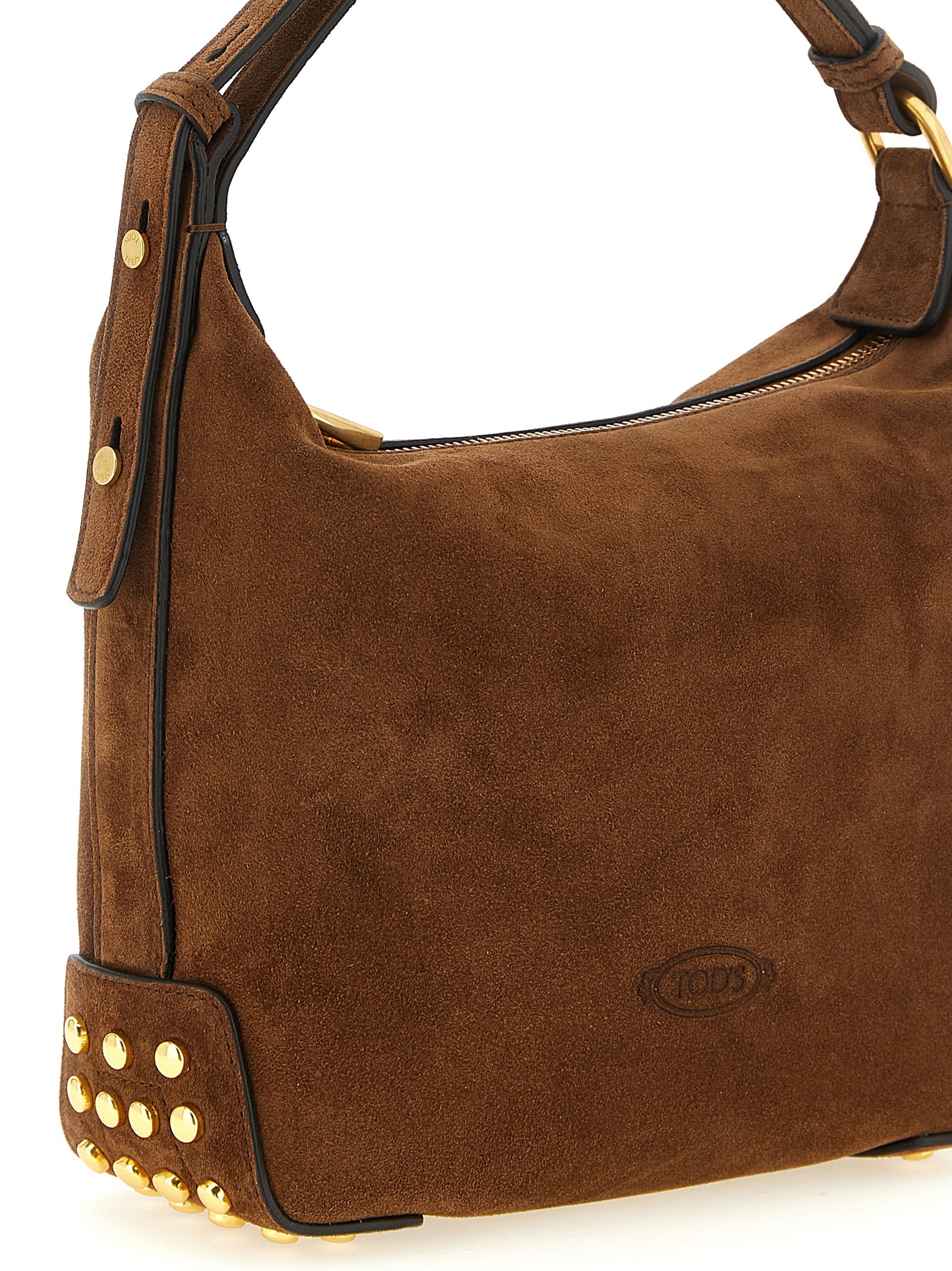 Tod's Brown Calfskin Shoulder Bag Tod's
