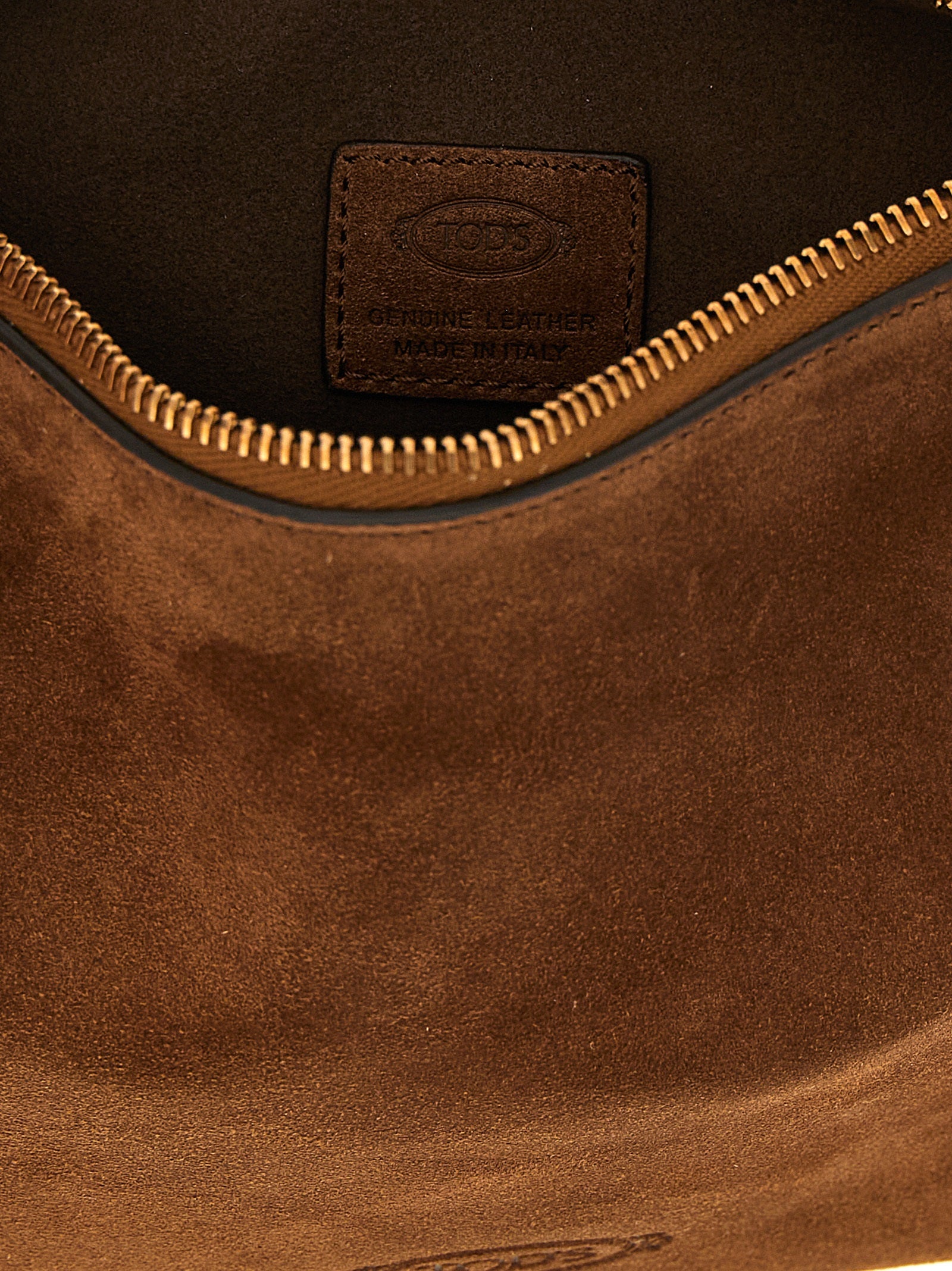 Tod's Brown Calfskin Shoulder Bag Tod's