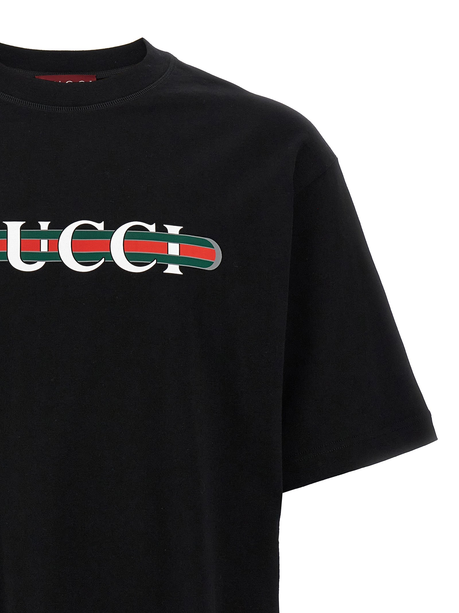Gucci Black Cotton T-Shirt Gucci