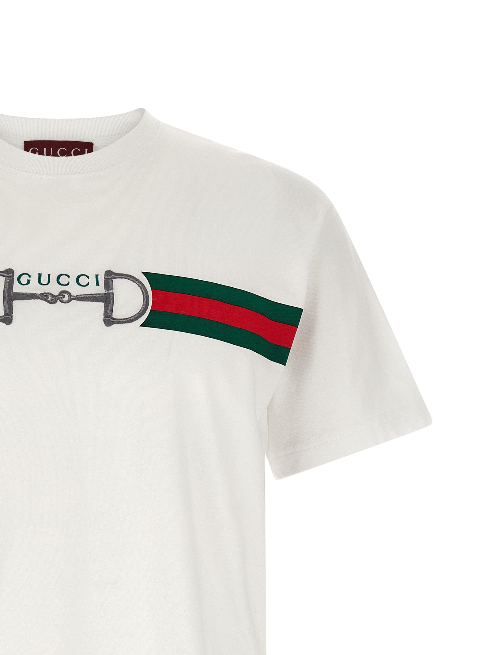 Gucci White Cotton T-Shirt Gucci