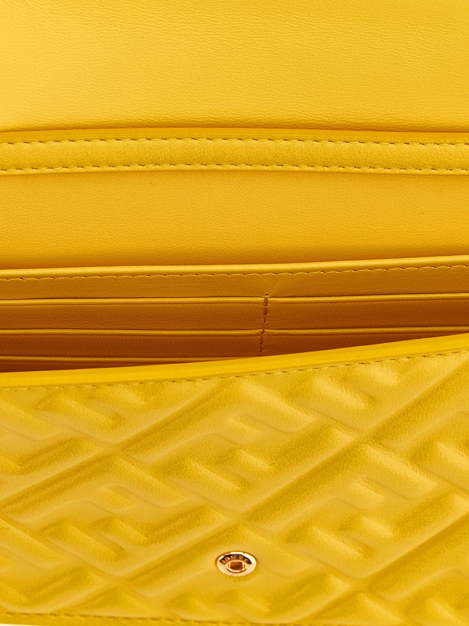 Fendi Bicolor Lamb Leather Cardholder Fendi