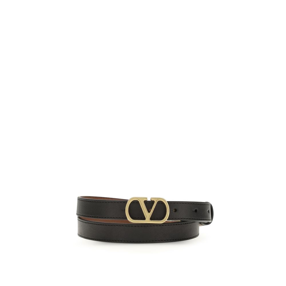 Valentino Garavani Black Lamb Ovis Aries Regular Belt Valentino Garavani