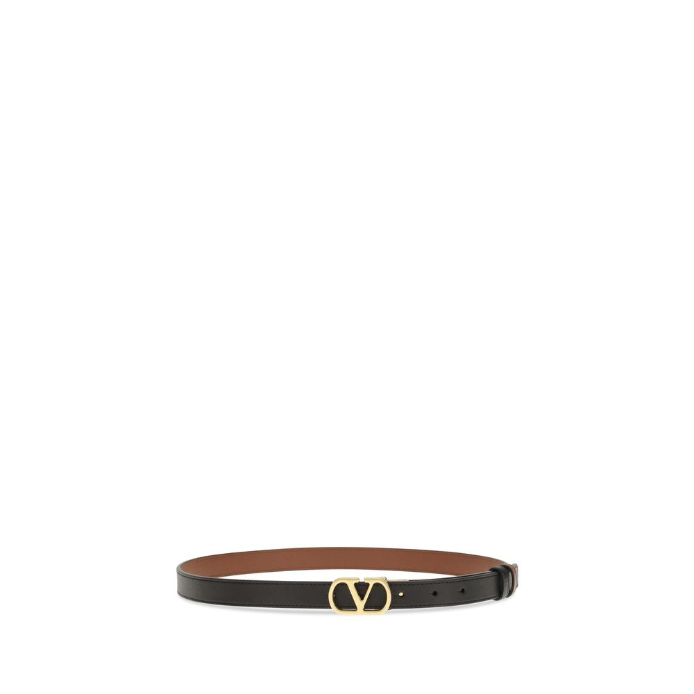 Valentino Garavani Black Lamb Ovis Aries Regular Belt Valentino Garavani