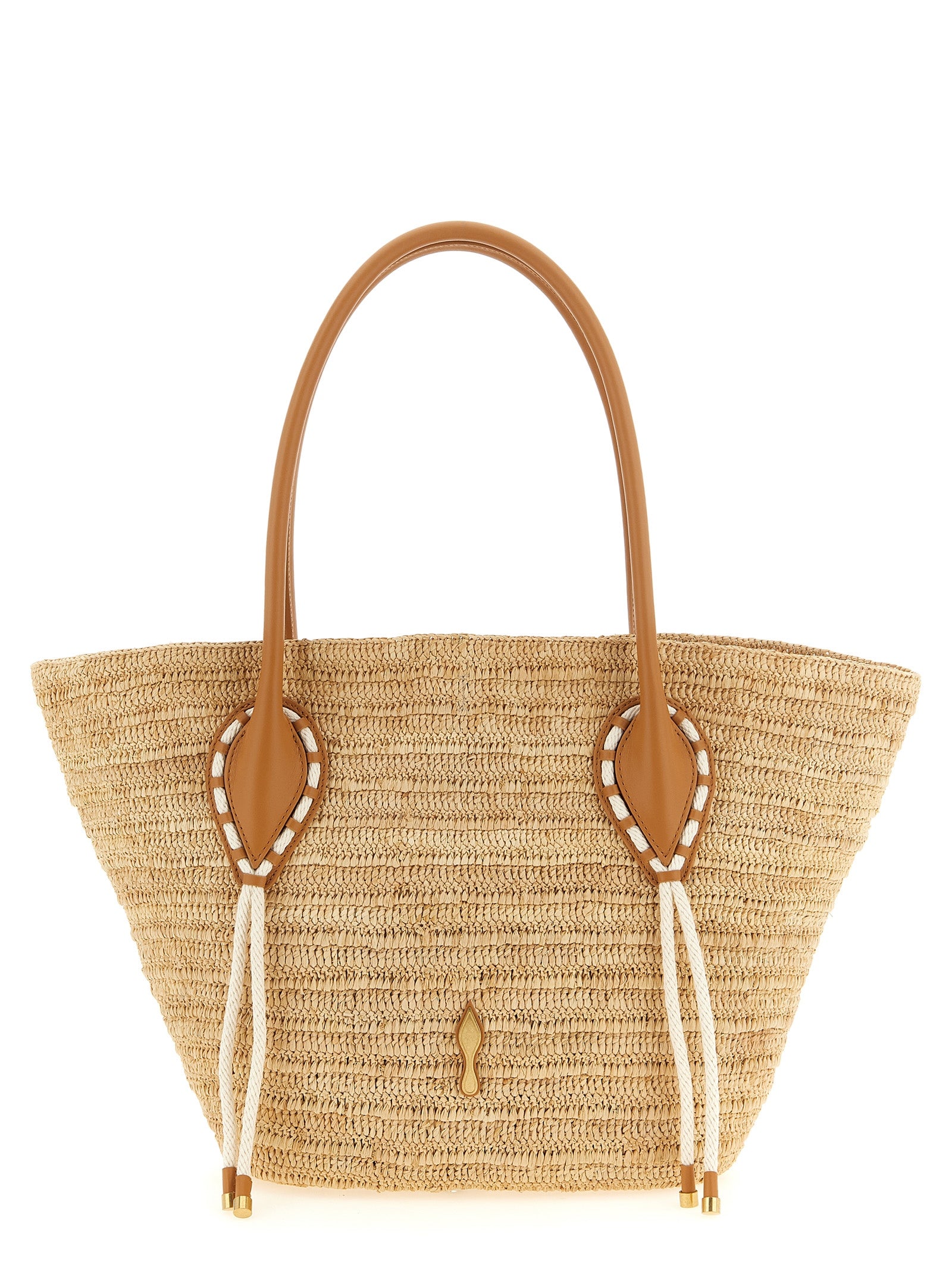 Christian Louboutin Beige Raffia Tote Bag Christian Louboutin