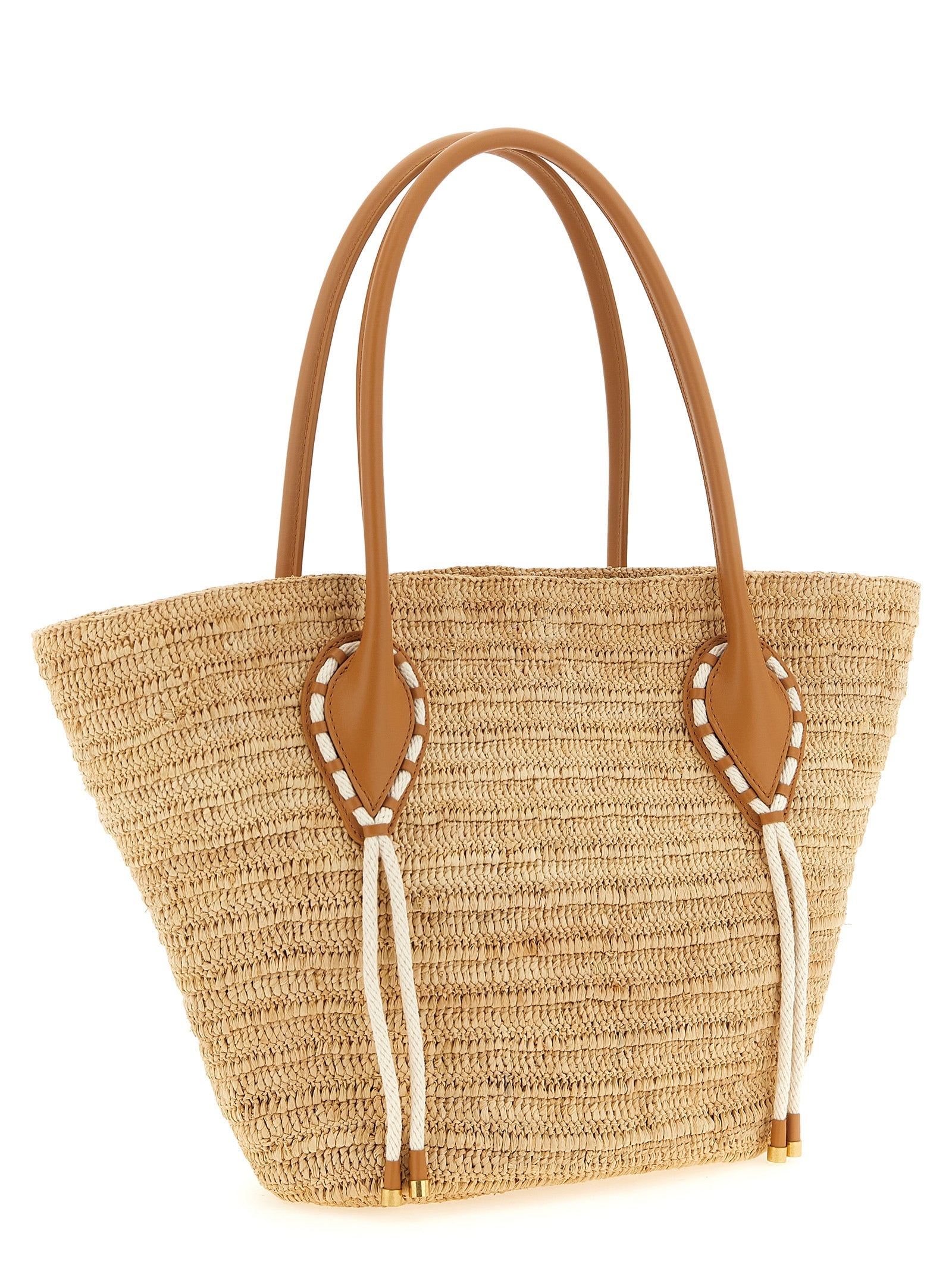 Christian Louboutin Beige Raffia Tote Bag Christian Louboutin