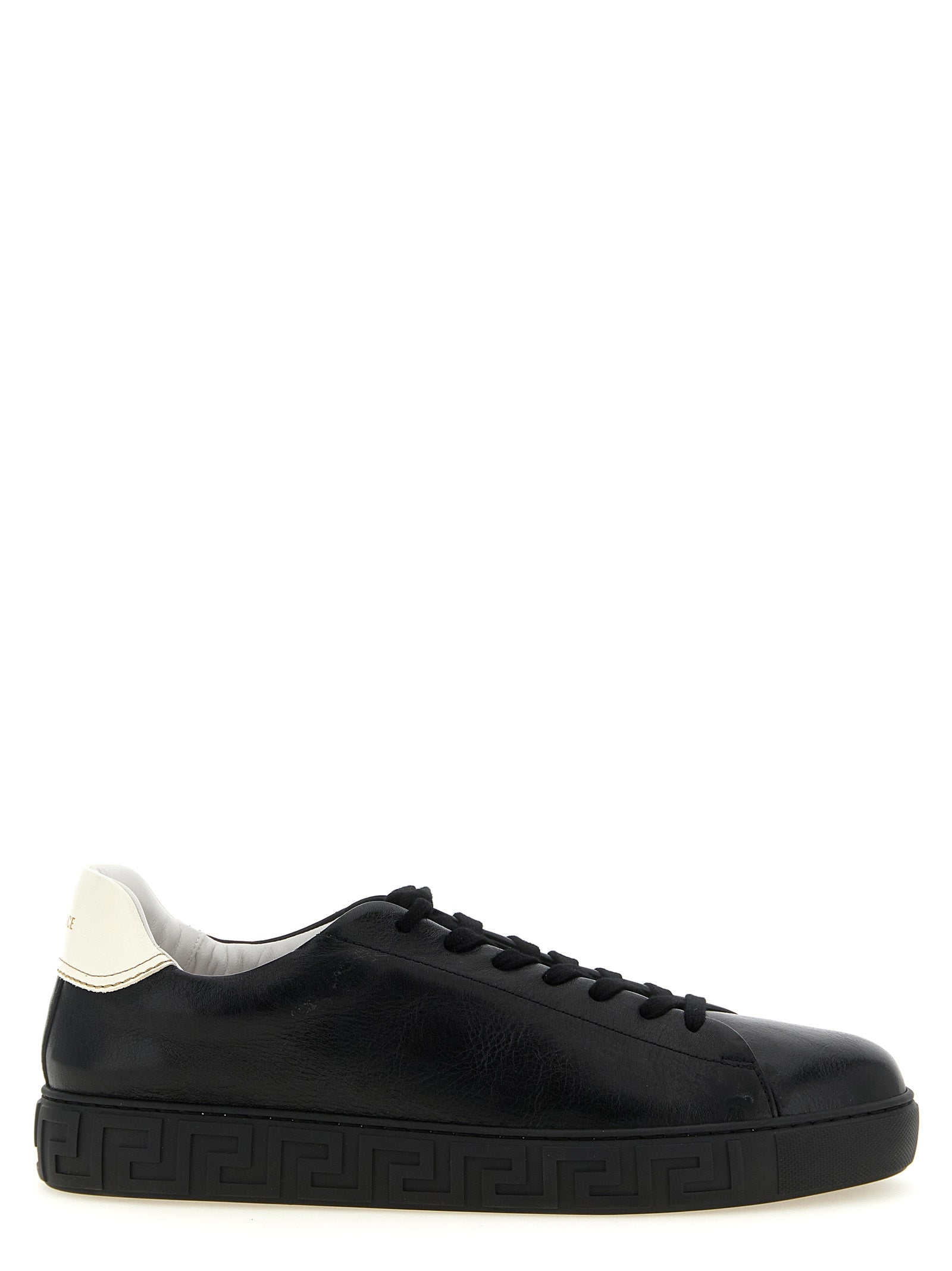 Versace Bicolor Calfskin Low Top Sneakers Versace