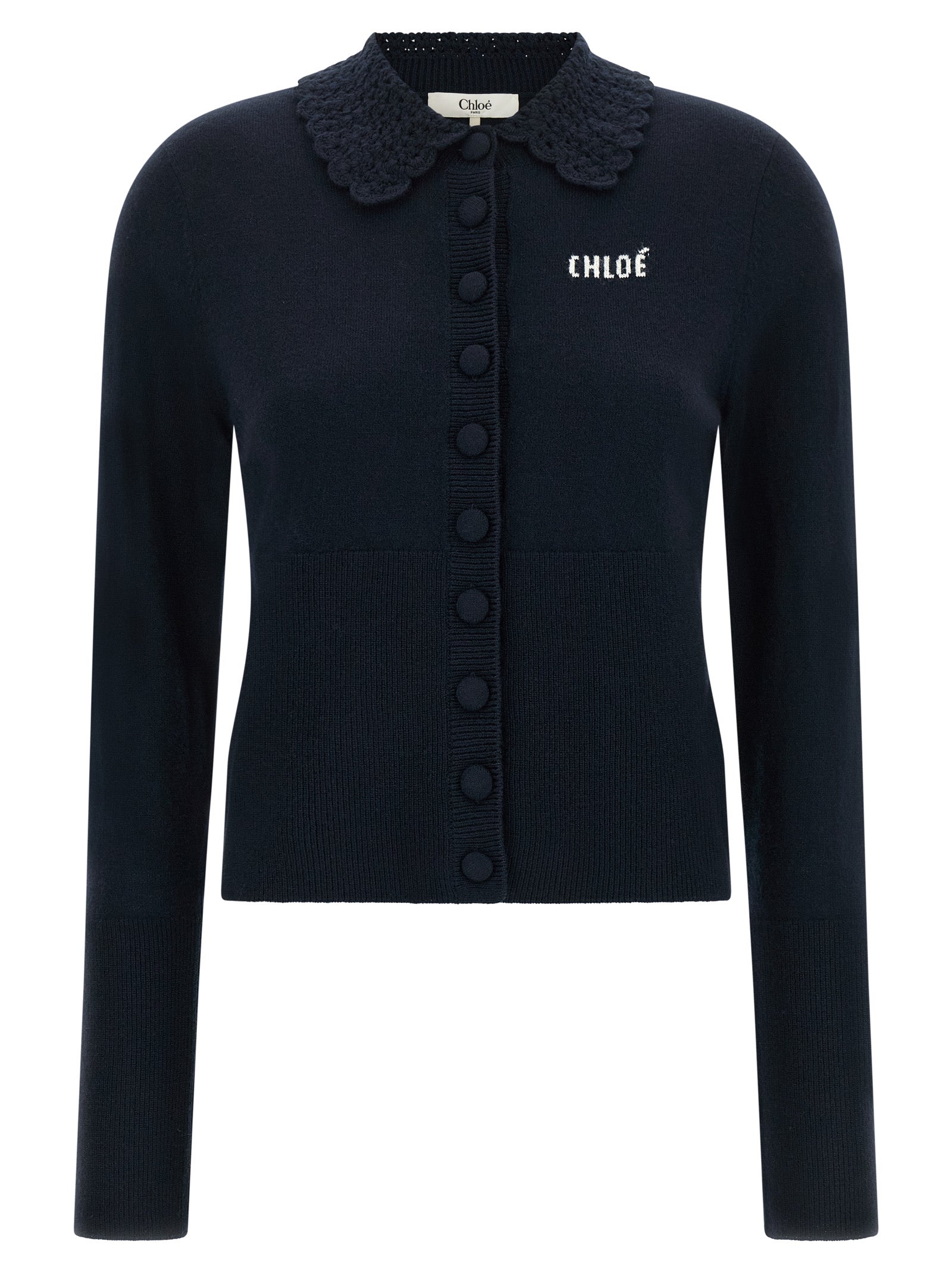 Chloé Blue Wool Cardigan Chloé