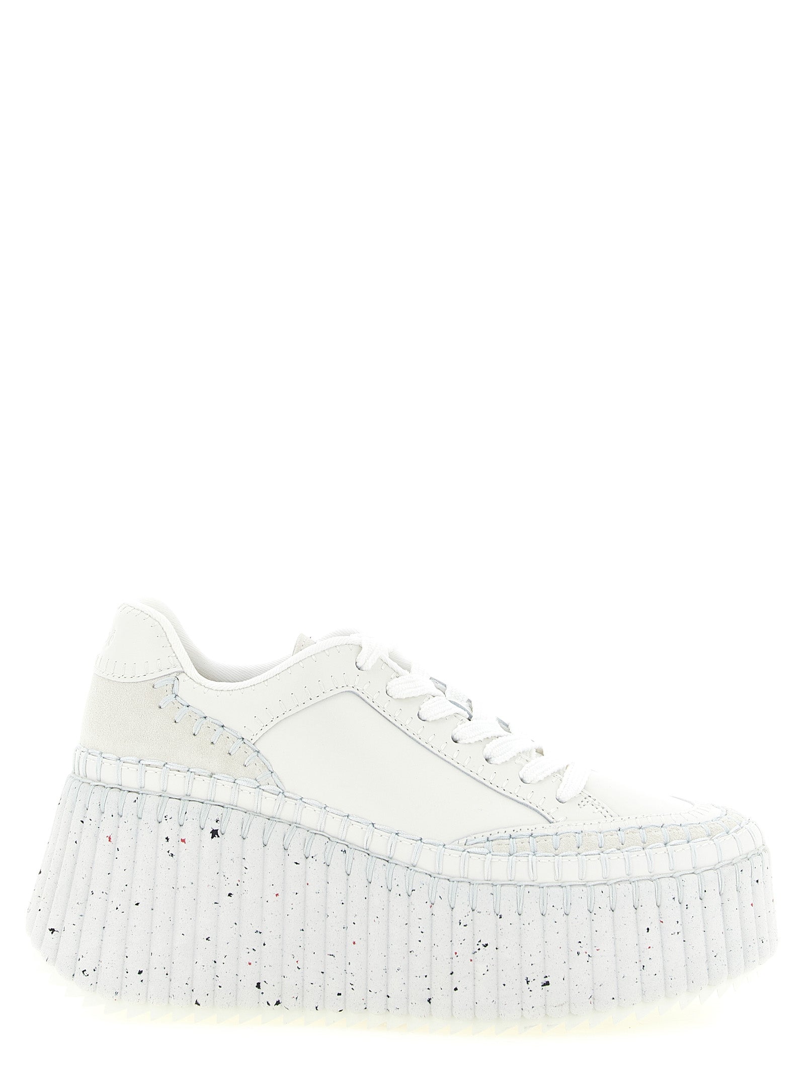 Chloé White Polyester Wedge Sandals Chloé