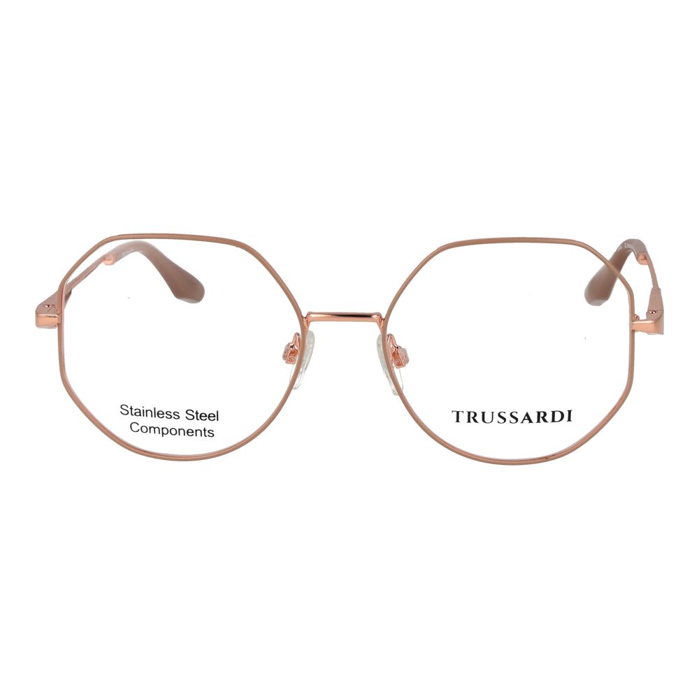 Trussardi Pink Stainless Steel Glasses (Frames) Trussardi