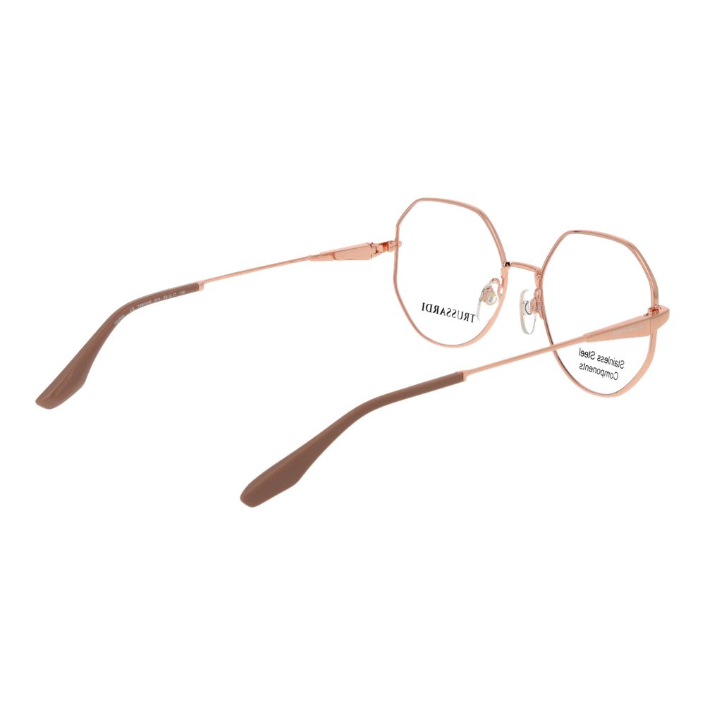 Trussardi Pink Stainless Steel Glasses (Frames) Trussardi