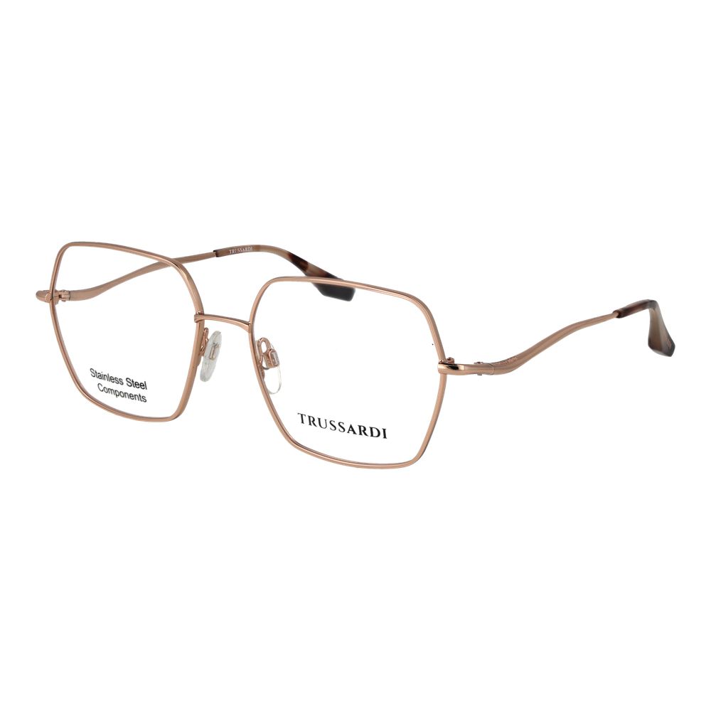Trussardi Rose Gold Stainless Steel Glasses (Frames) Trussardi
