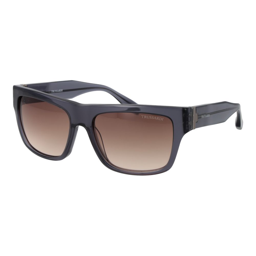 Trussardi Gray Acetate Sunglasses Trussardi
